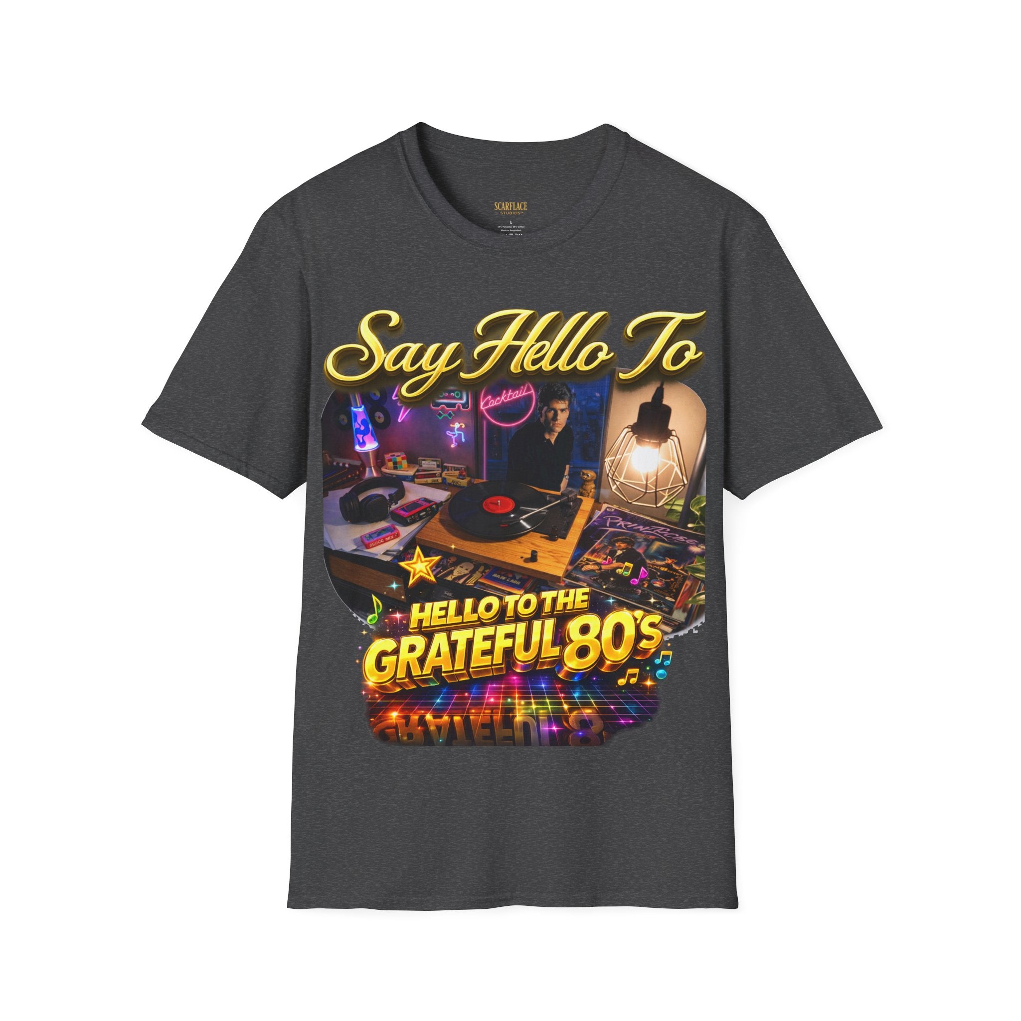 Say Hello To The Grateful 80s T-Shirt — Retro 80s Music Vintage Tee Printify
