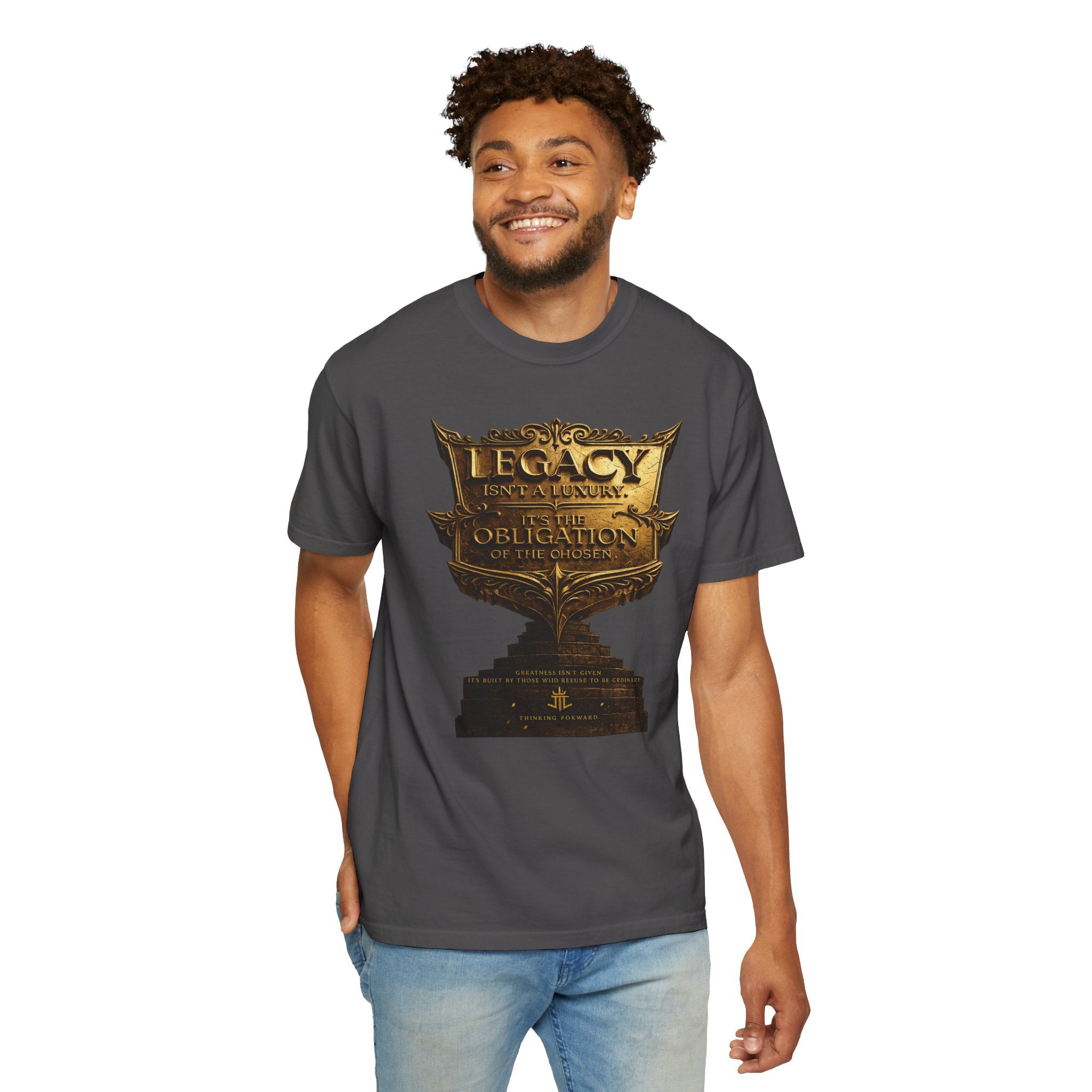 Legacy & Honor Trophy T-Shirt – "Legacy is an Obligation" Graphic Tee Printify