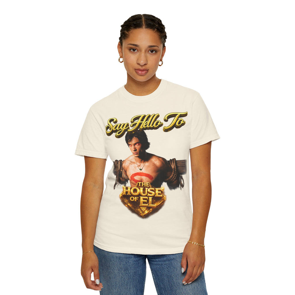 T-Shirt — Say Hello To The House of El Graphic Tee Printify
