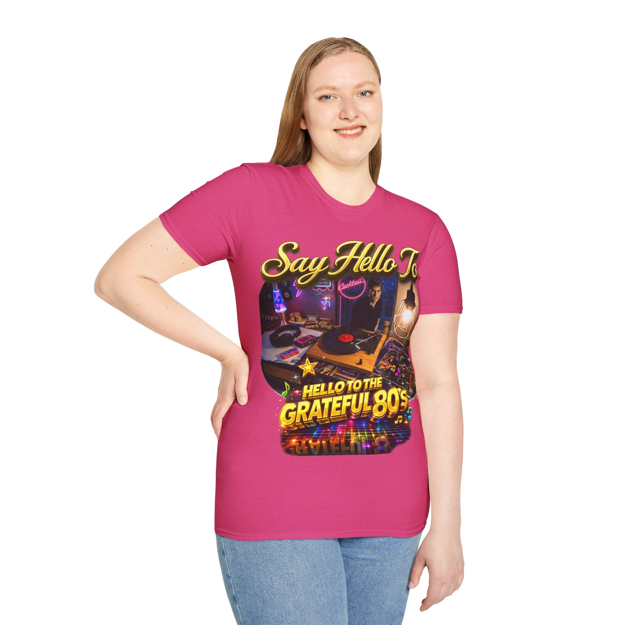 Say Hello To The Grateful 80s T-Shirt — Retro 80s Music Vintage Tee Printify