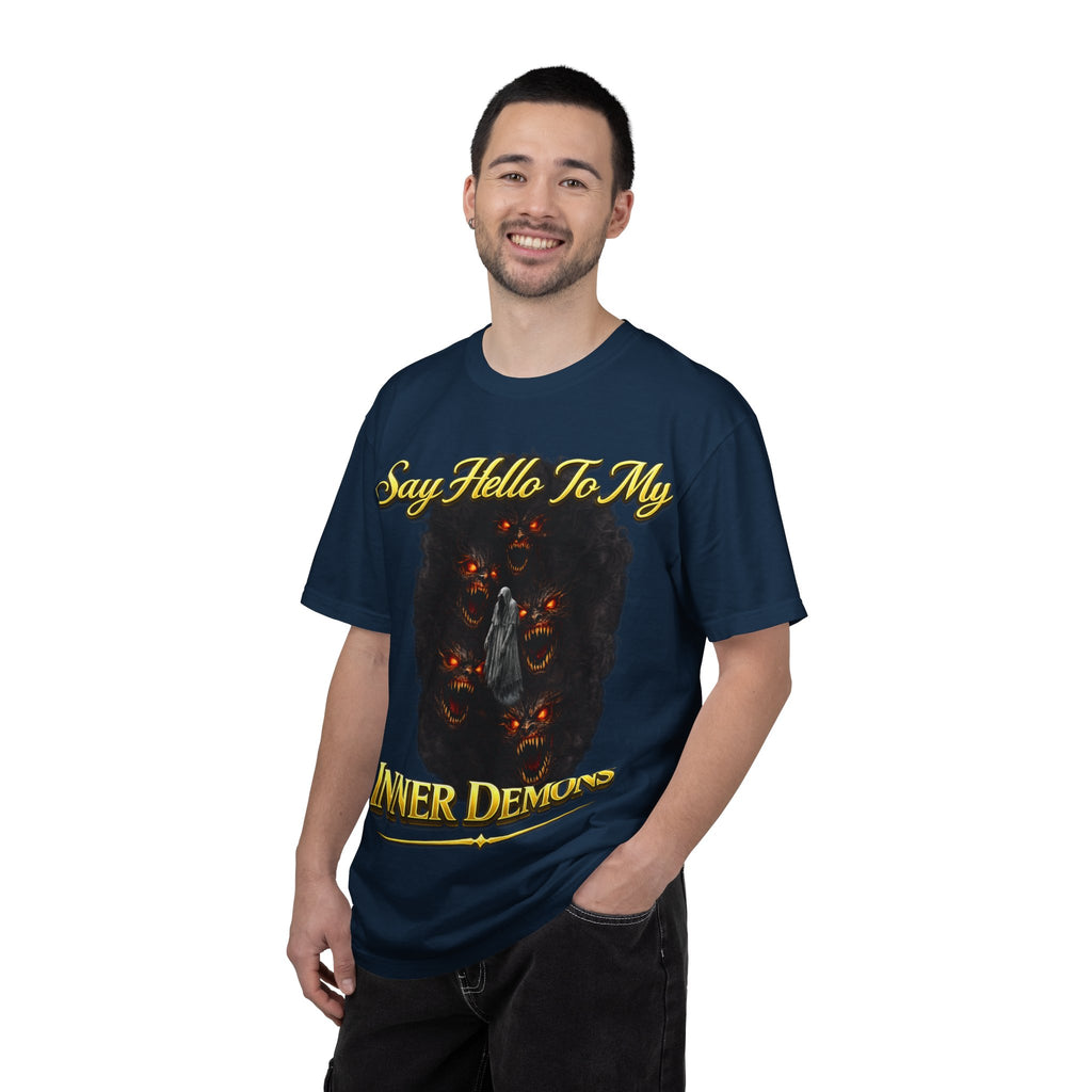 Inner Demons T-Shirt — "Say Hello To My Inner Demons" Graphic Tee Printify
