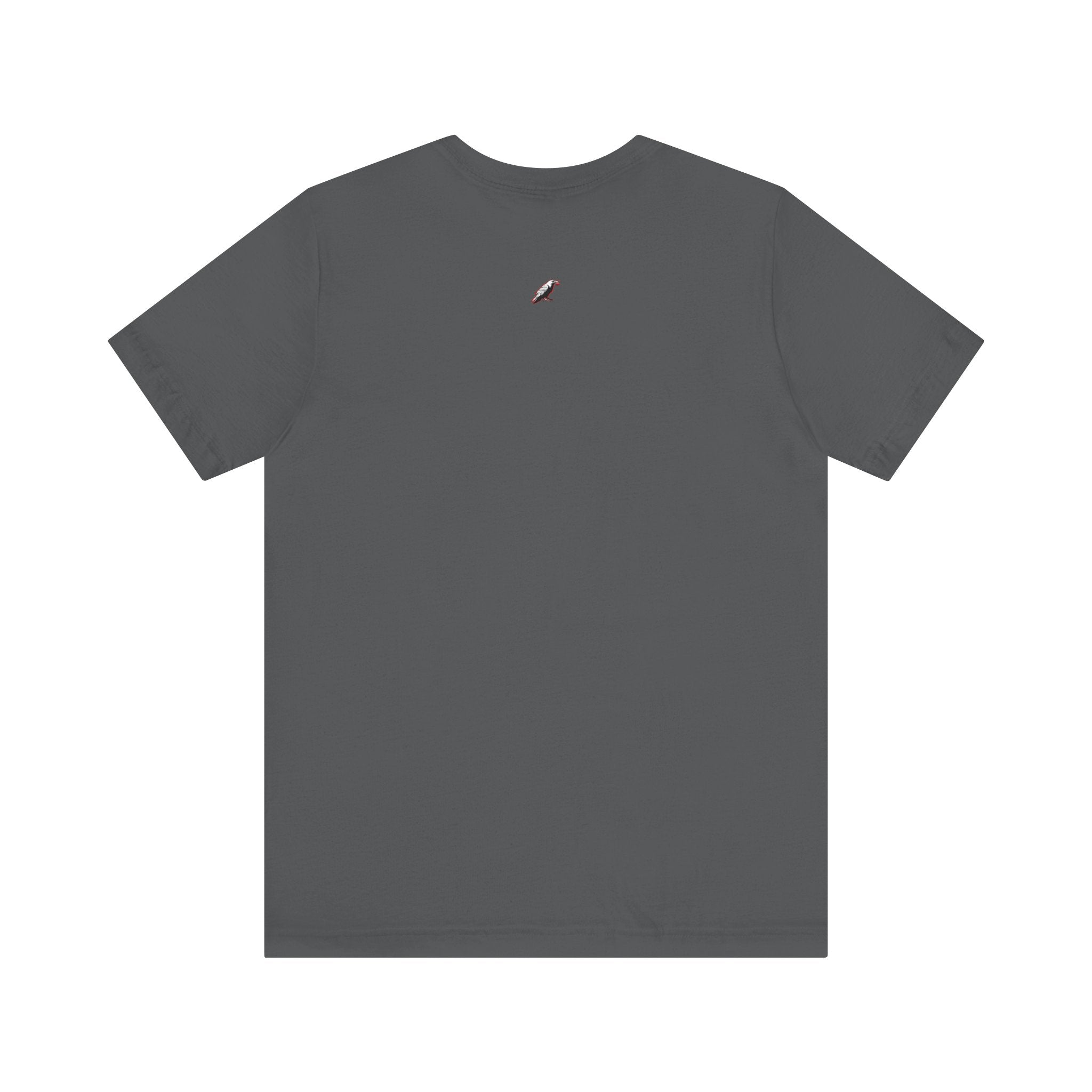 Horror Mask Split Face Tee — "Say Hello To Your Family and Friends" Graphic T-Shirt Printify