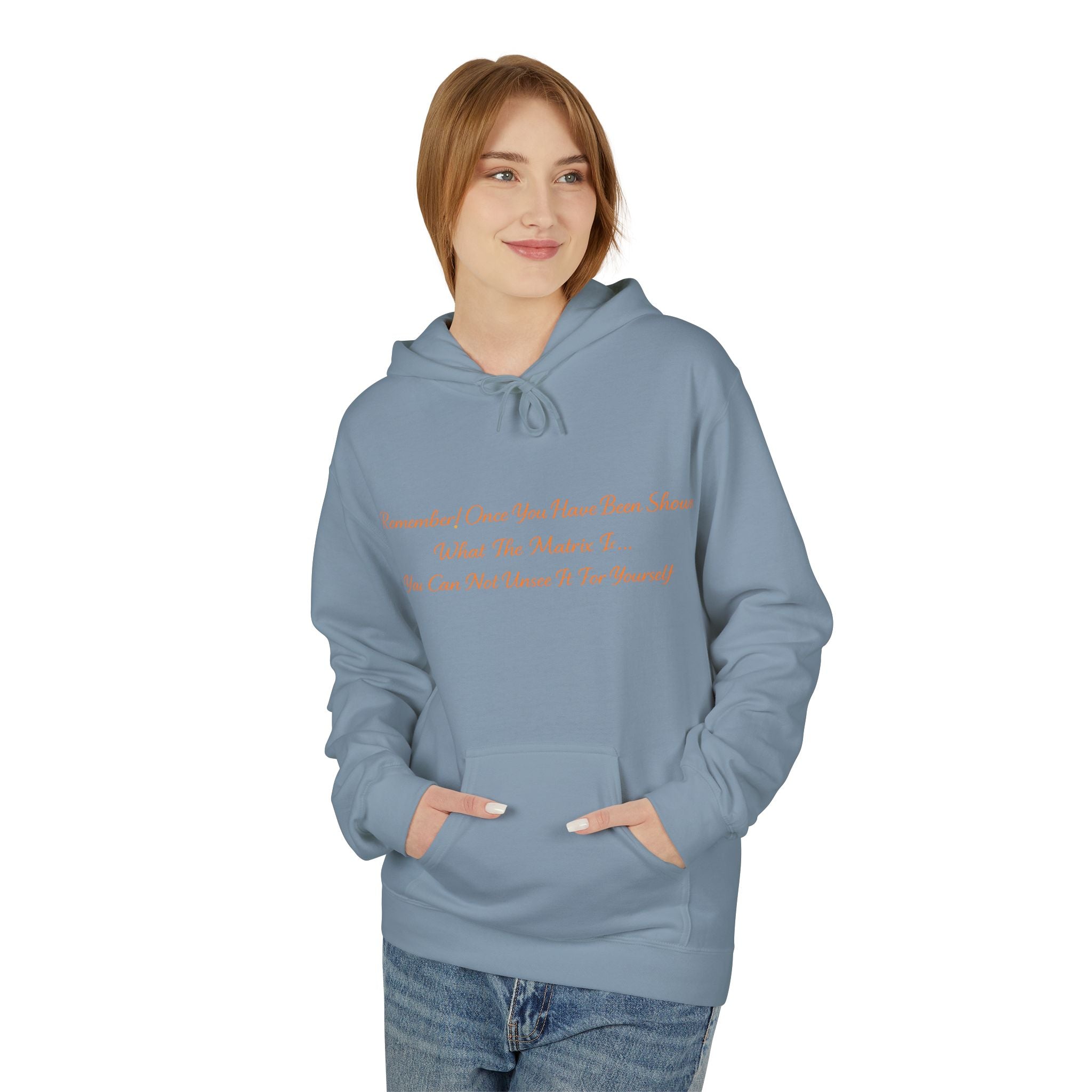 Cozy Minimalist Script Hoodie — Subtle Pastel Text Pullover