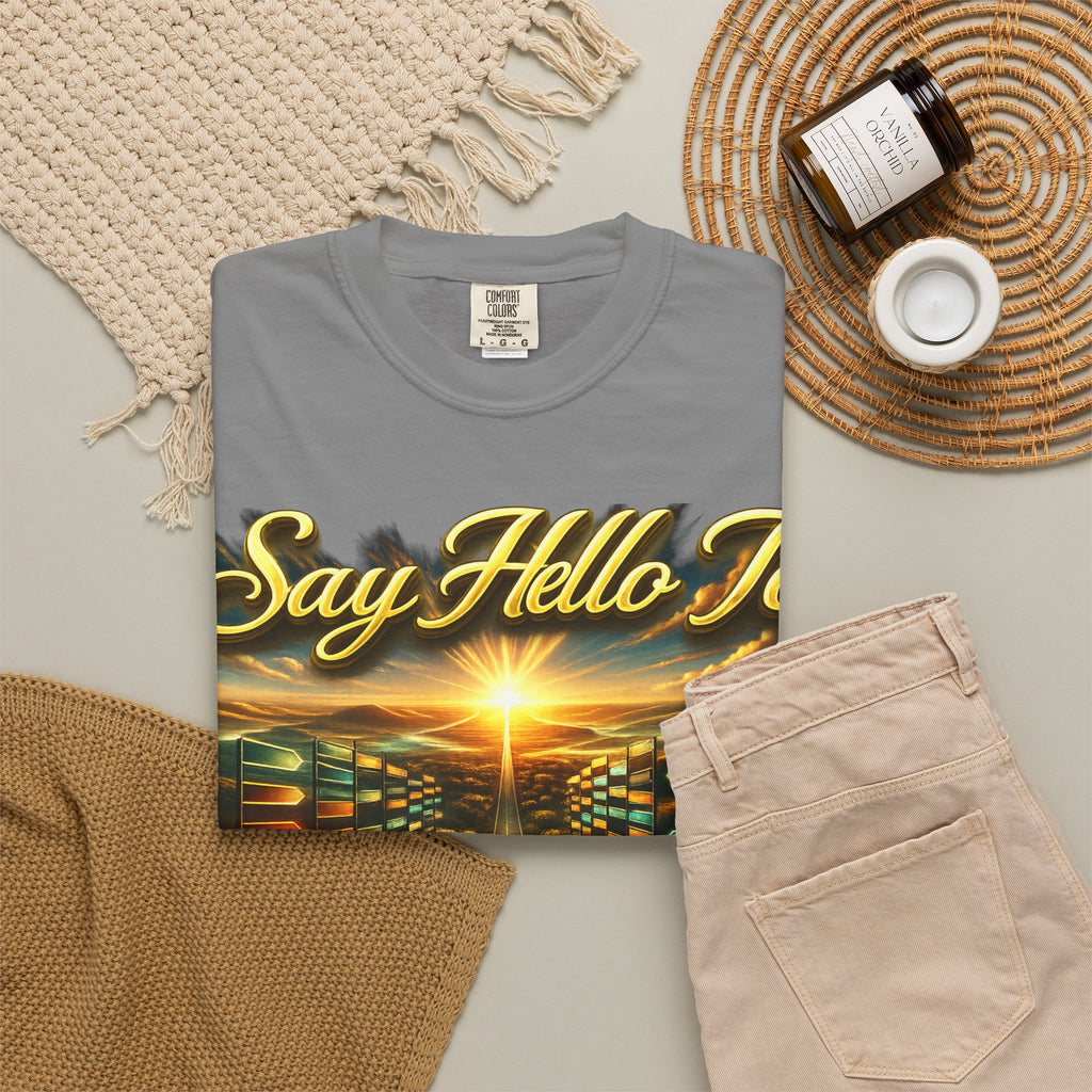 Say Hello To The Unwritten Book Of The Road T-Shirt Printify