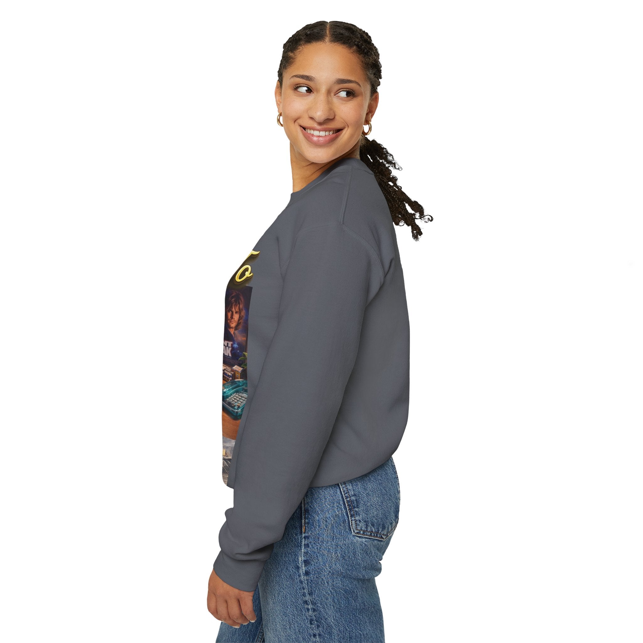 90s Nostalgia Crewneck Sweatshirt – "Say Hello To The Never Forgetful Nostalgic 90's" Printify