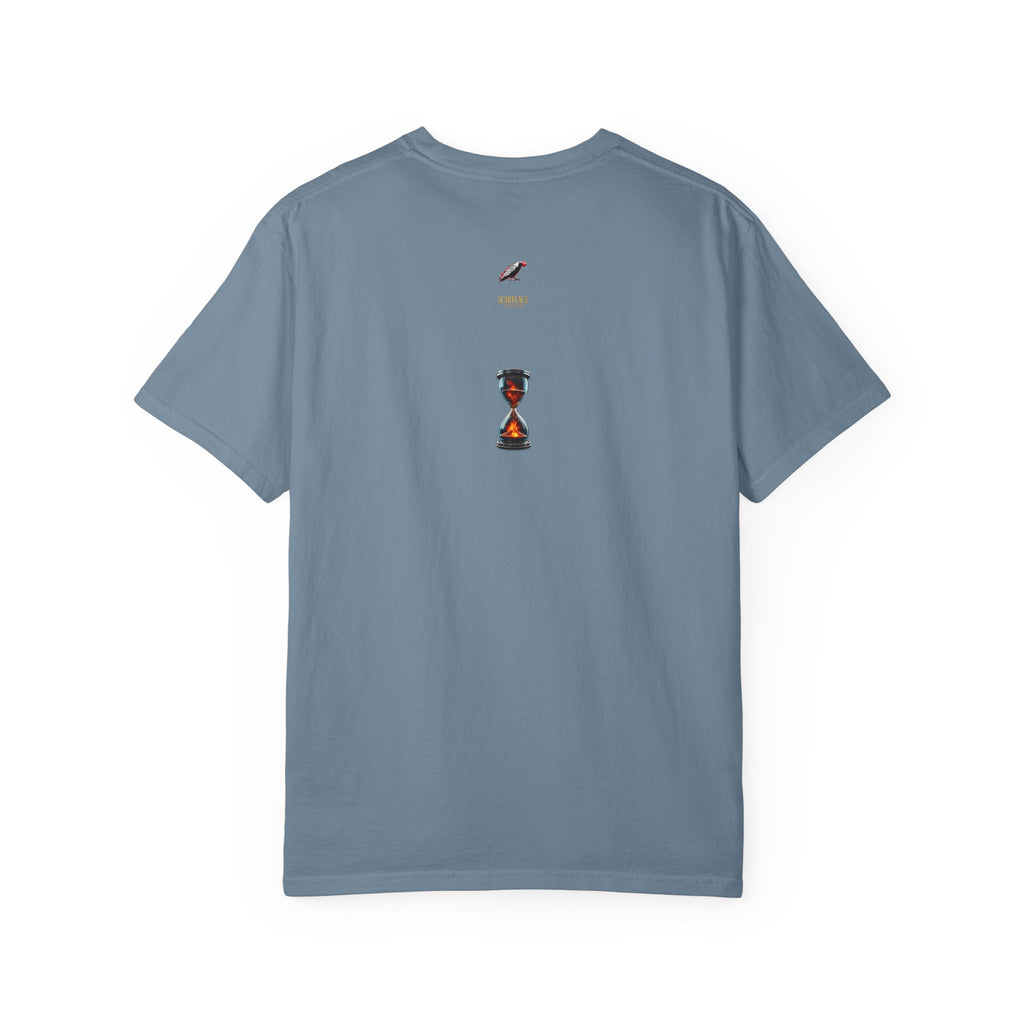 Say Hello To Time Hourglass Graphic T-Shirt — "The Only Conceivable Consistency Is Time" Printify