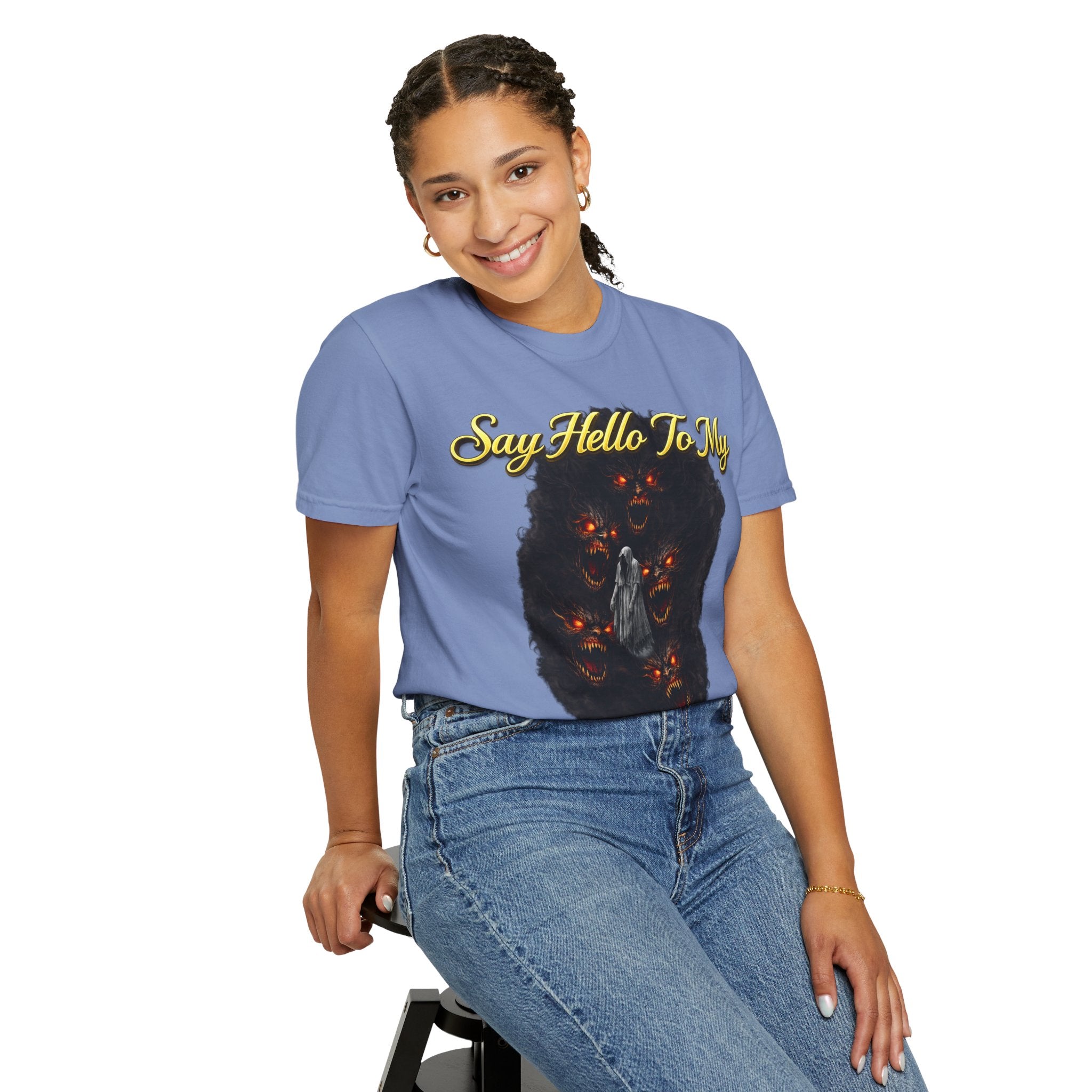Inner Demons T-Shirt — "Say Hello To My Inner Demons" Graphic Tee Printify