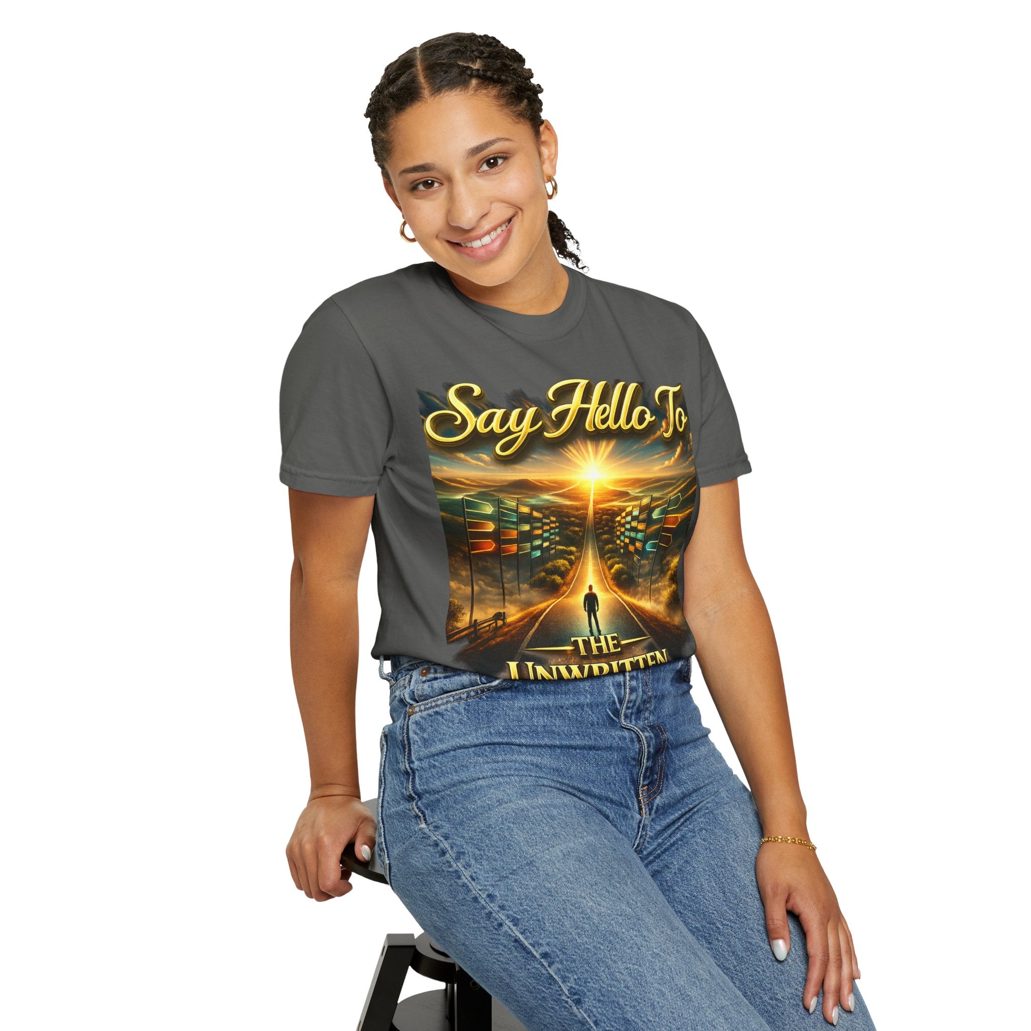 Say Hello To The Unwritten Book Of The Road T-Shirt Printify