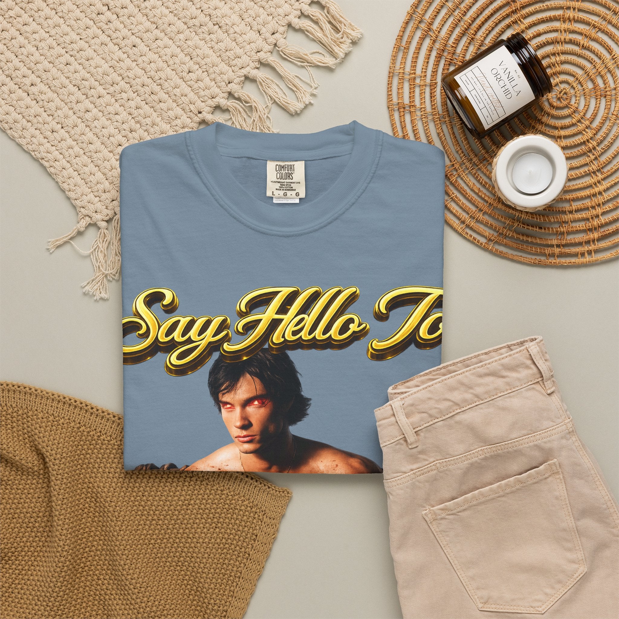 T-Shirt — Say Hello To The House of El Graphic Tee Printify