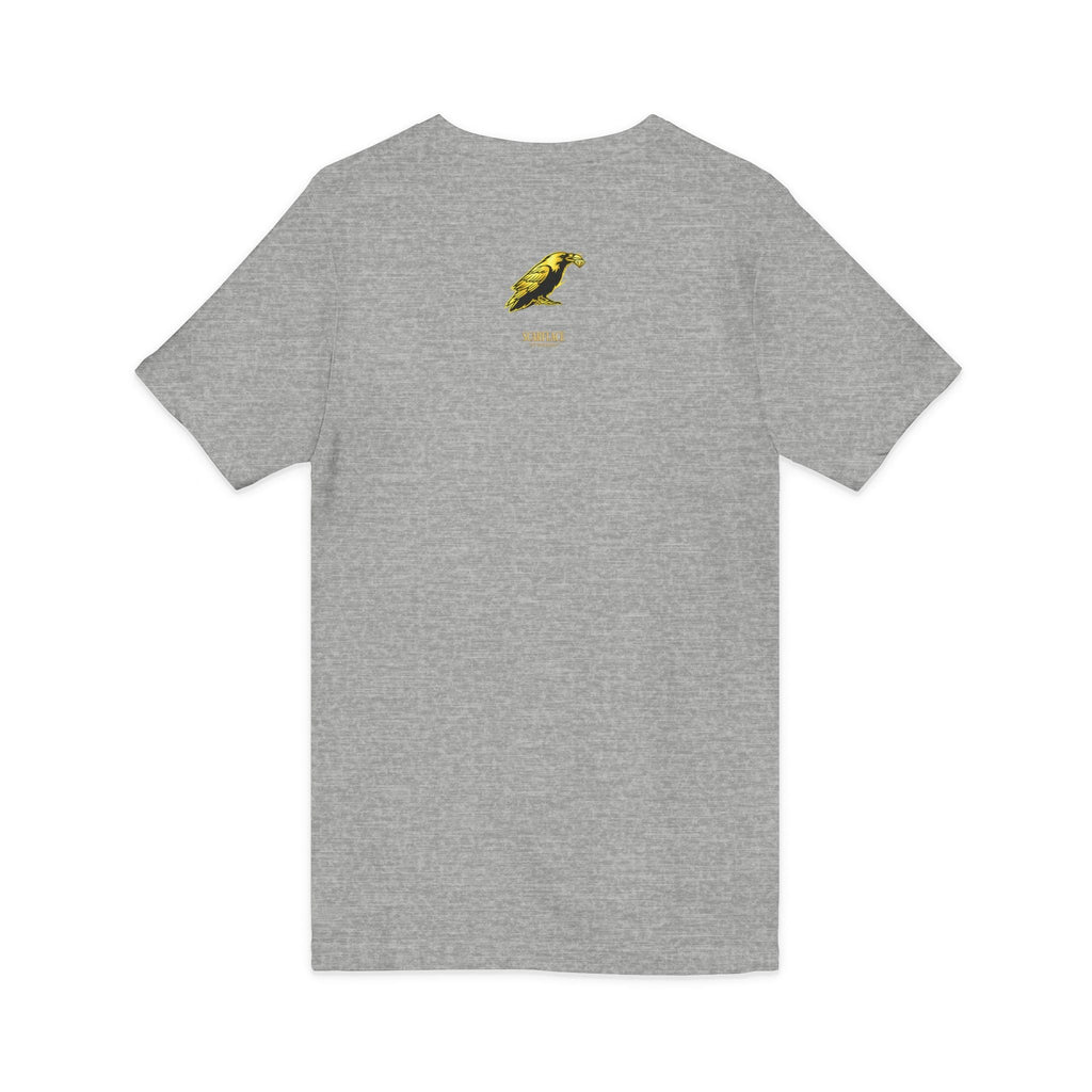 OK Mahn! V-Neck Tee — Vintage Laugh Meme T-Shirt Scarflace Studios Printify