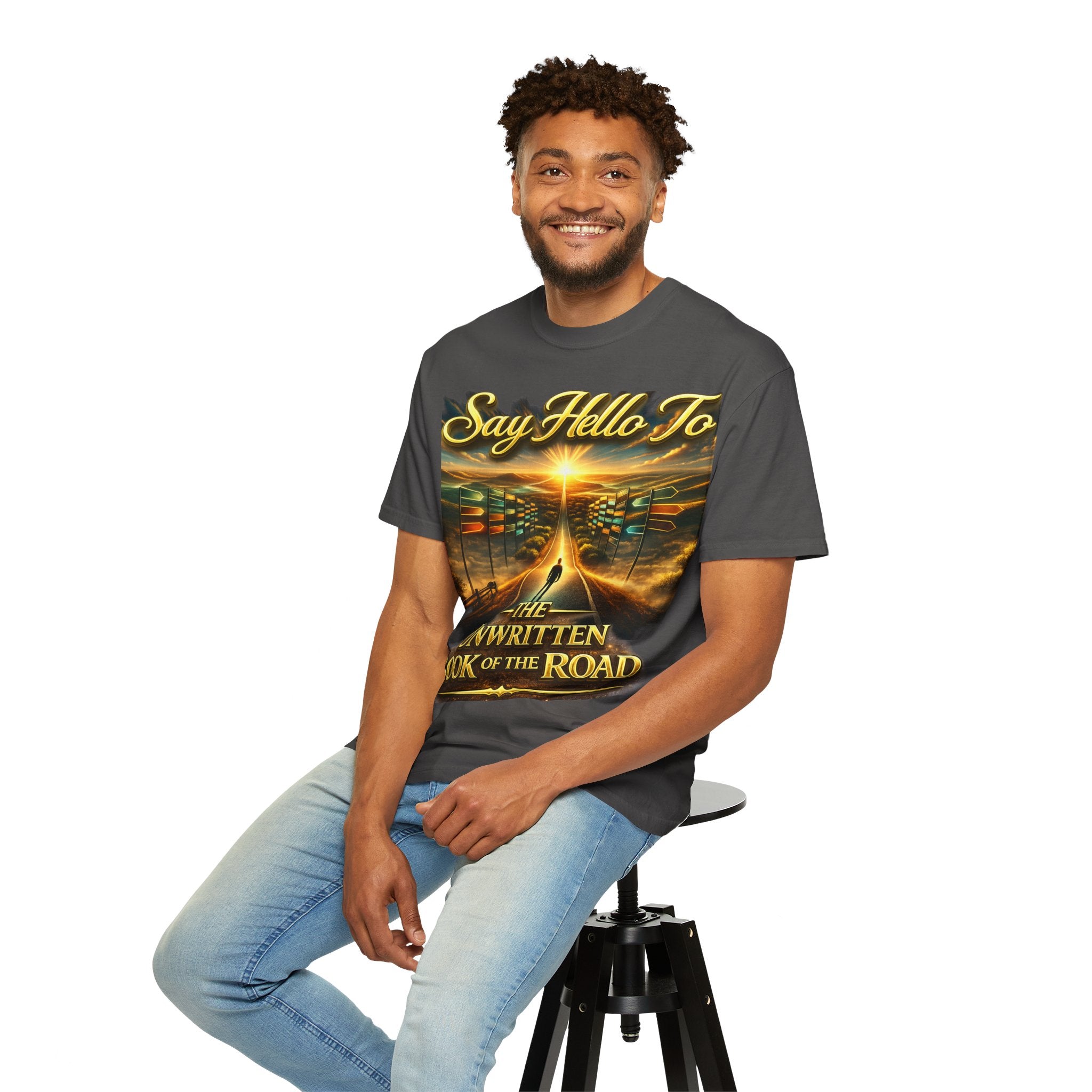 Say Hello To The Unwritten Book Of The Road T-Shirt Printify