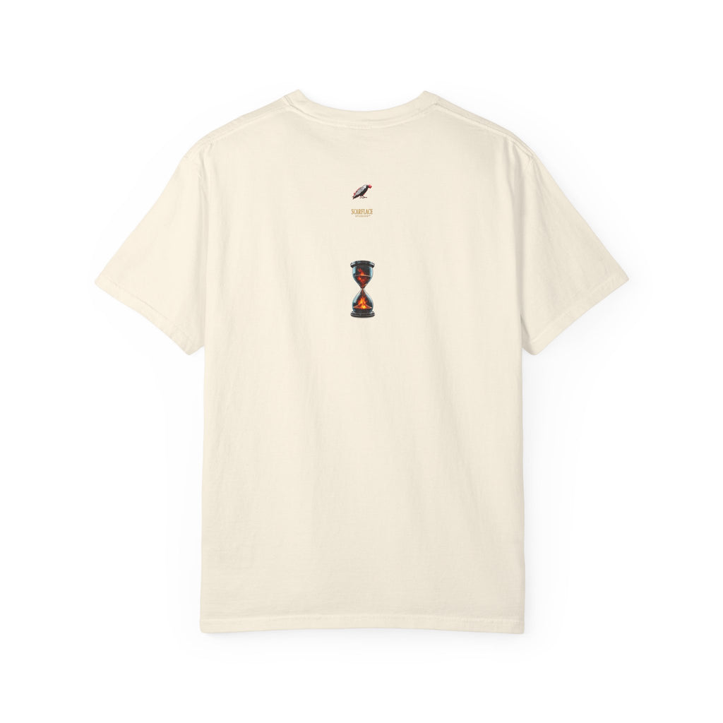 Say Hello To Time Hourglass Graphic T-Shirt — "The Only Conceivable Consistency Is Time" Printify