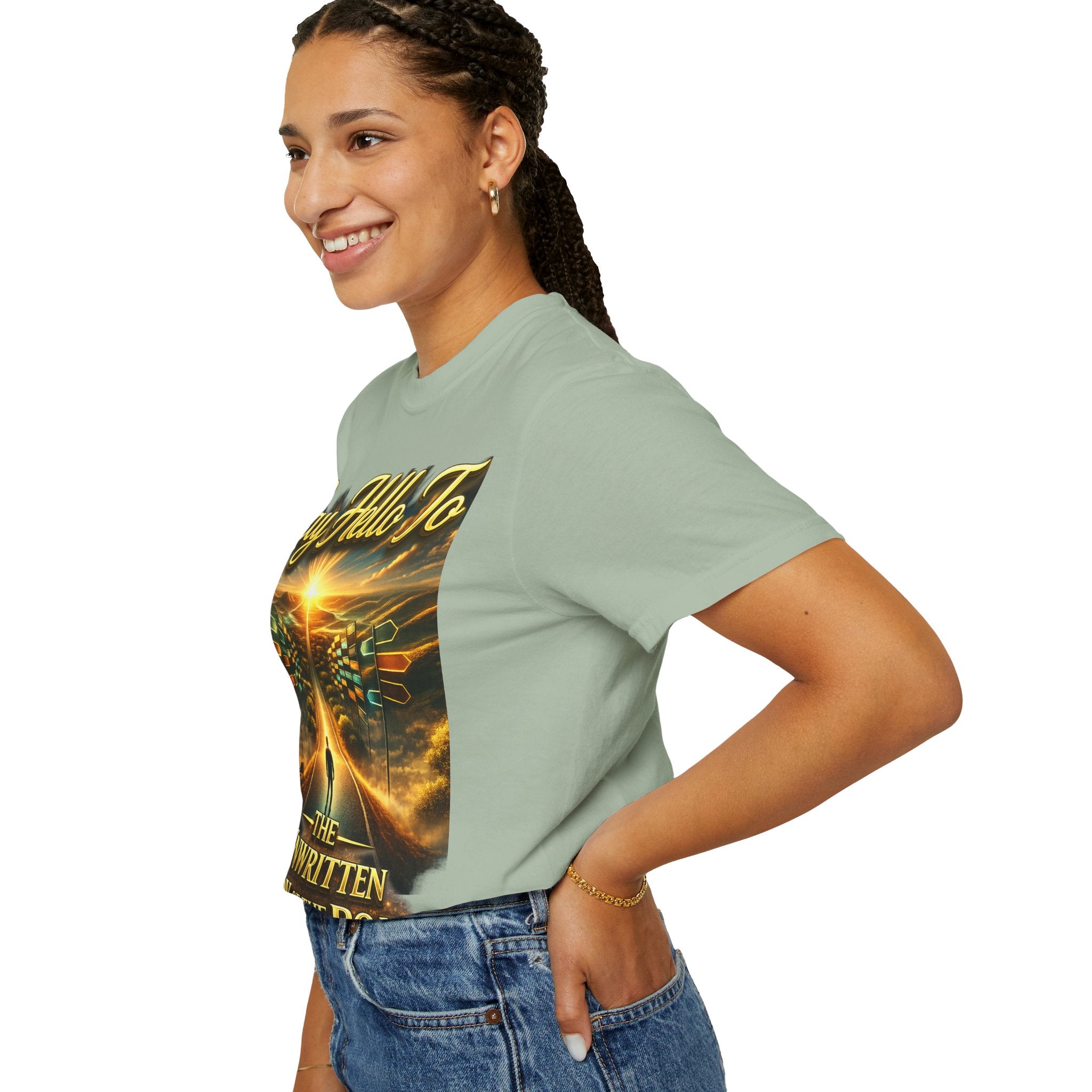 Say Hello To The Unwritten Book Of The Road T-Shirt Printify
