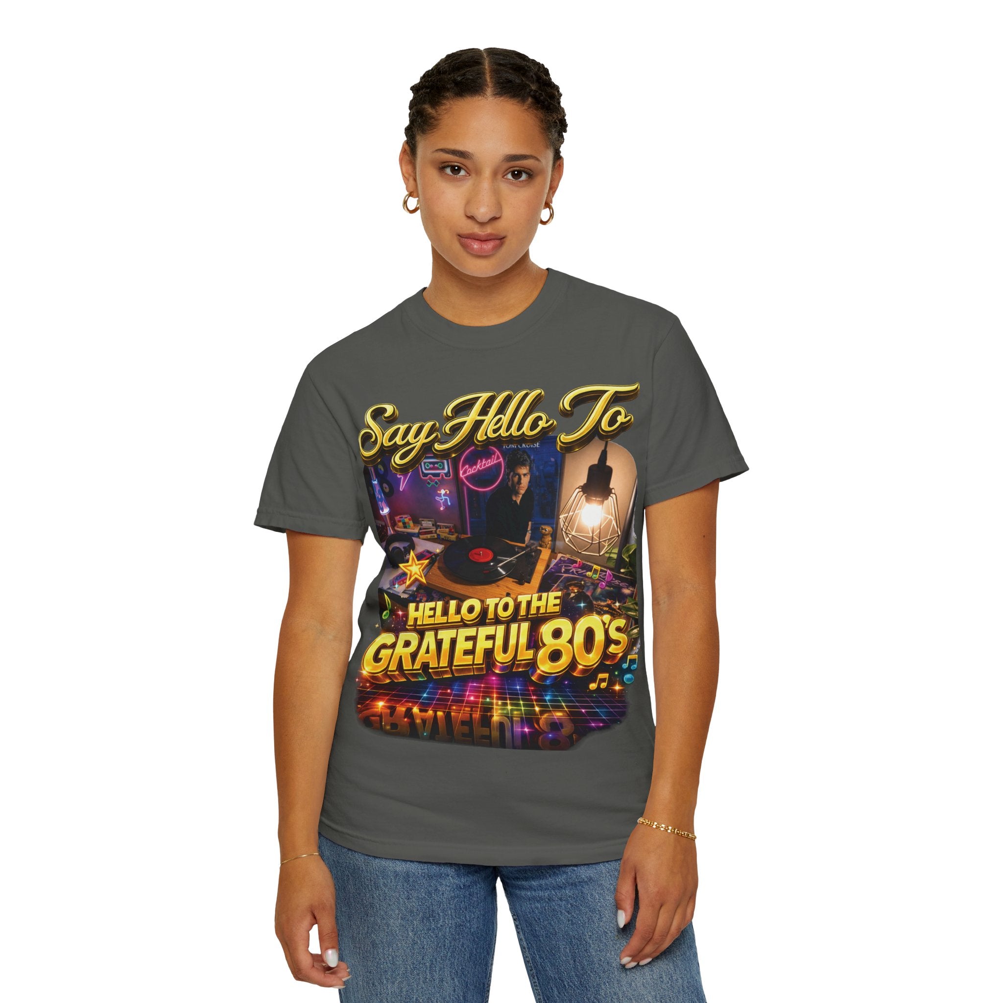 Hello to the Grateful 80s T-Shirt — Retro 1980s Music Vintage Tee Printify