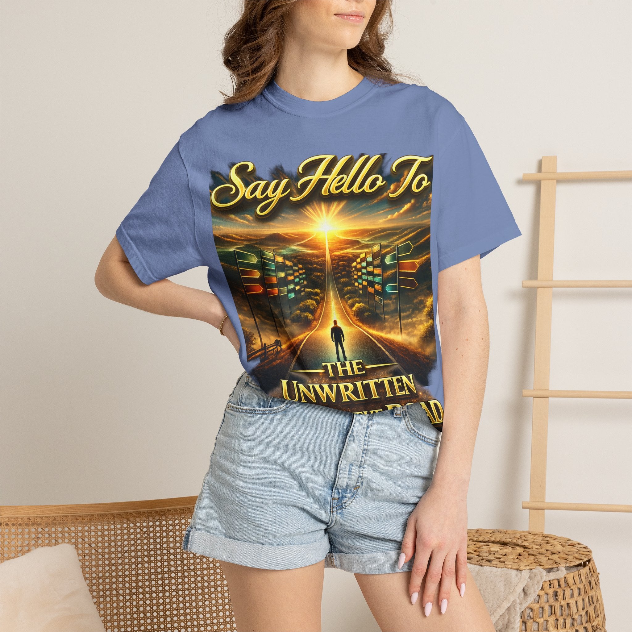 Say Hello To The Unwritten Book Of The Road T-Shirt Printify