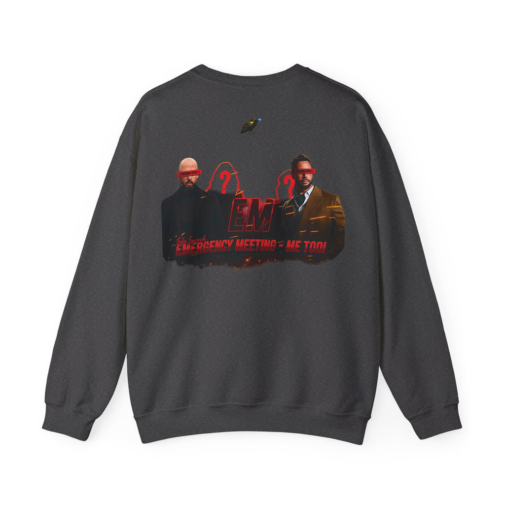 Crewneck Sweatshirt — 'Say Hello To Brotherhood' Graphic Pullover Printify