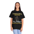 Training Warrior T-Shirt — "He Who Sweats More in Training Bleeds Less in Battle" Printify
