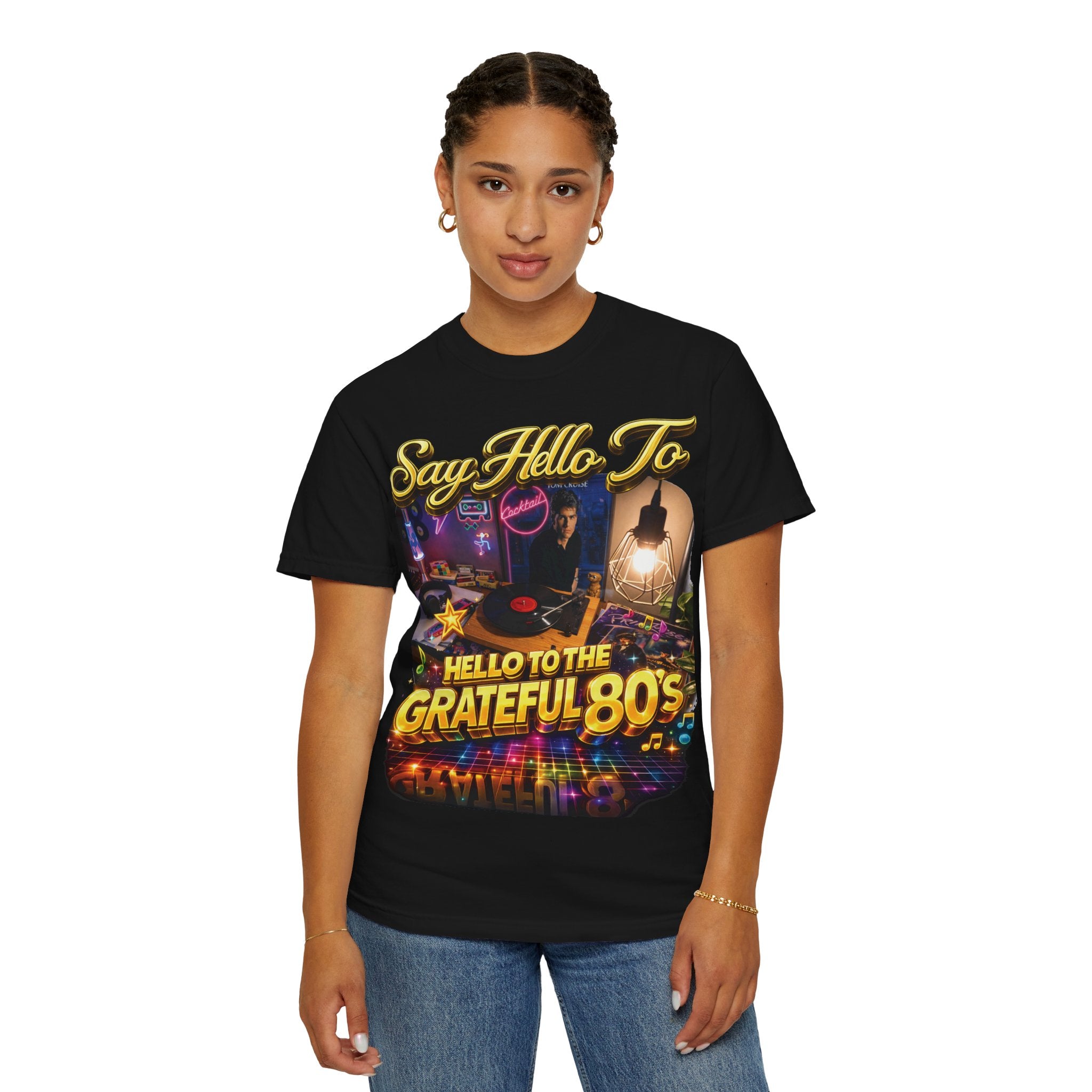 Hello to the Grateful 80s T-Shirt — Retro 1980s Music Vintage Tee Printify