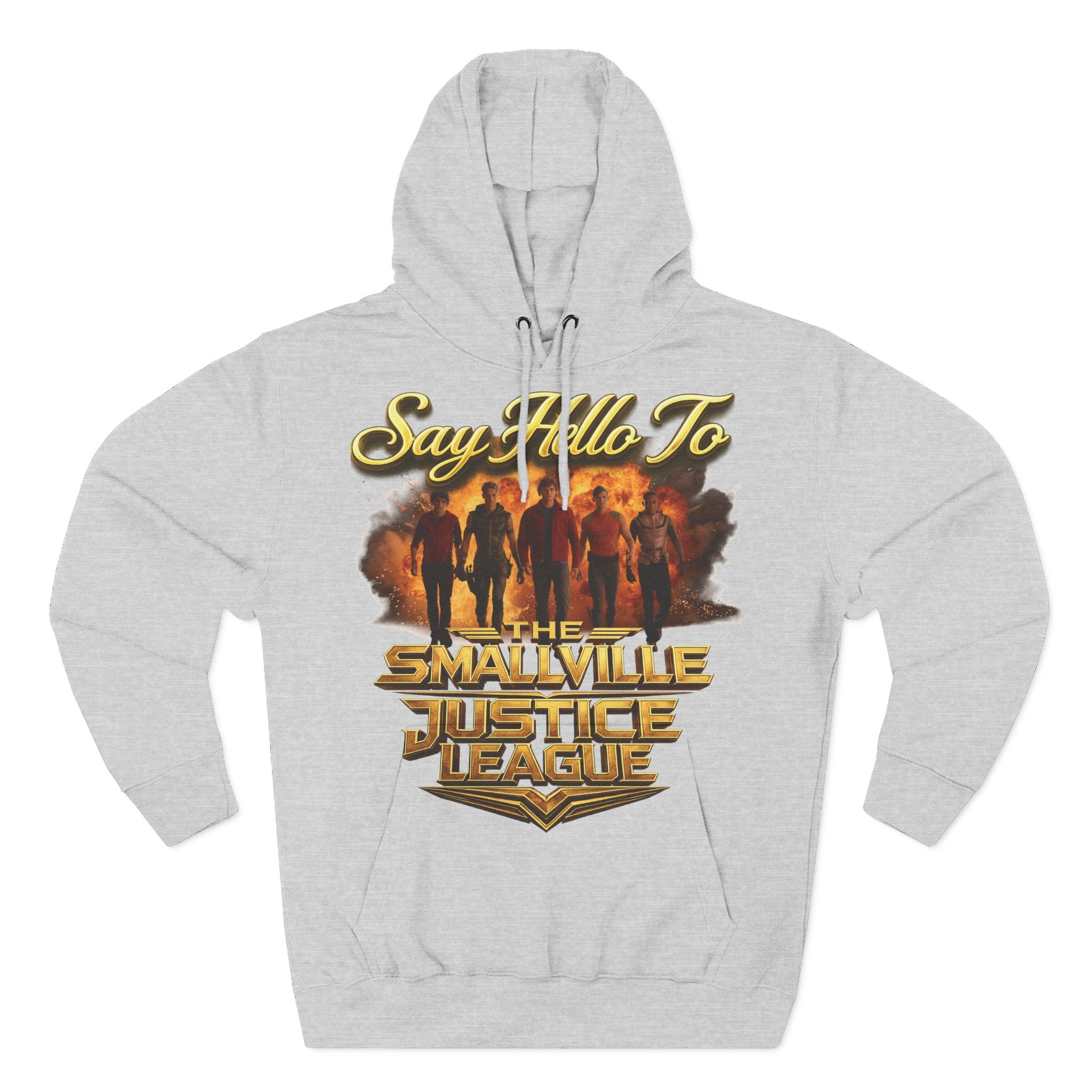 Smallville 'Say Hello To Smallville Justice League' Vintage TV Hoodie Printify
