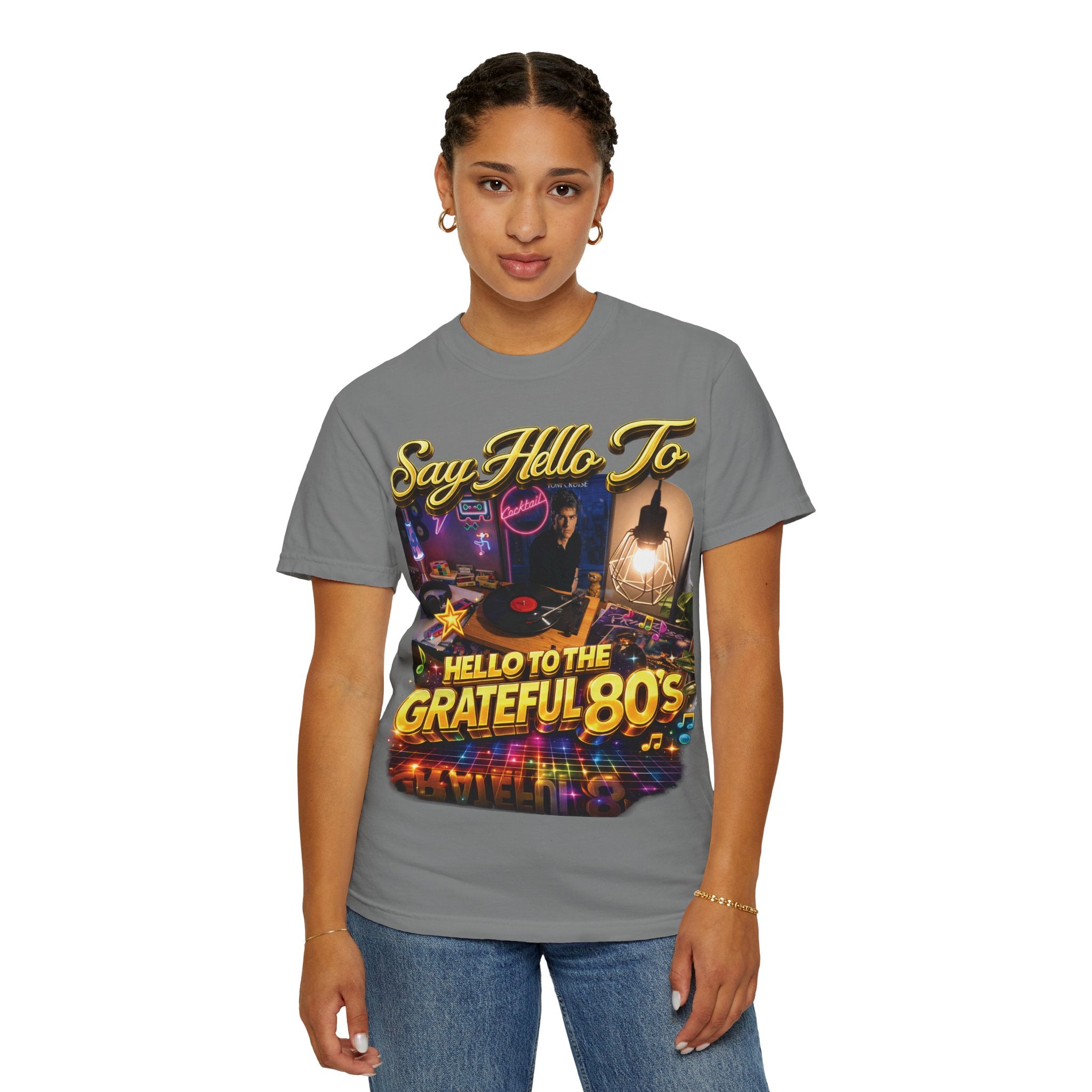 Hello to the Grateful 80s T-Shirt — Retro 1980s Music Vintage Tee Printify