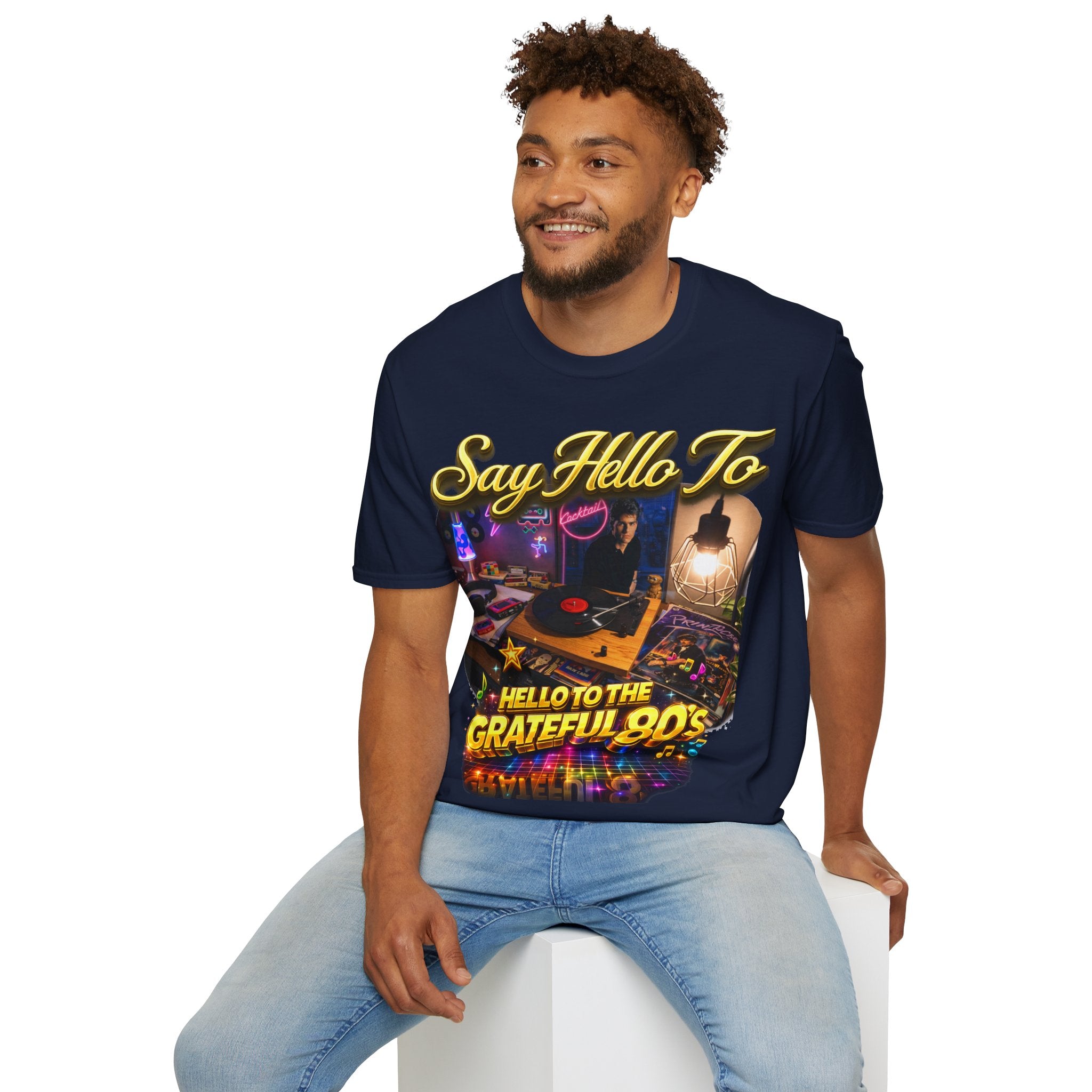 Say Hello To The Grateful 80s T-Shirt — Retro 80s Music Vintage Tee Printify