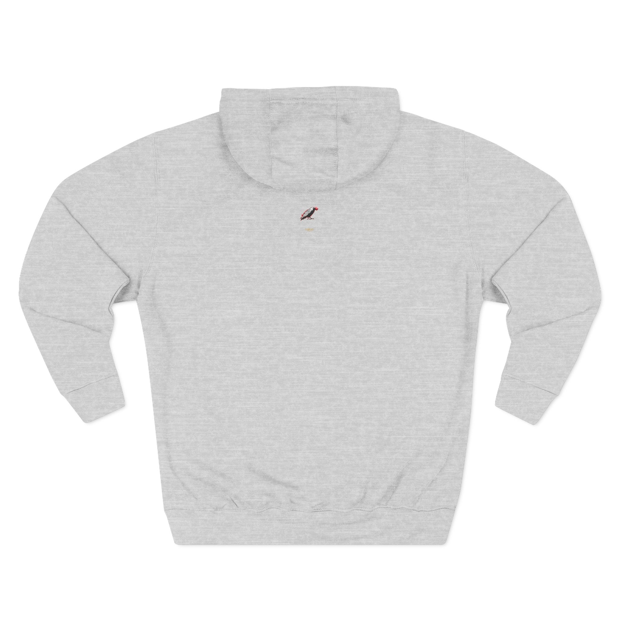 Three-Panel Inspirational Hoodie — "I Was Awakened..." Spiritual Graphic Pullover Printify
