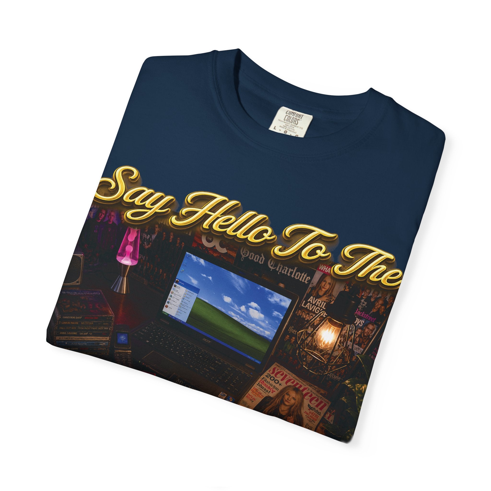 Knees Up Noughties Graphic T-Shirt — Retro MySpace Throwback Tee Printify