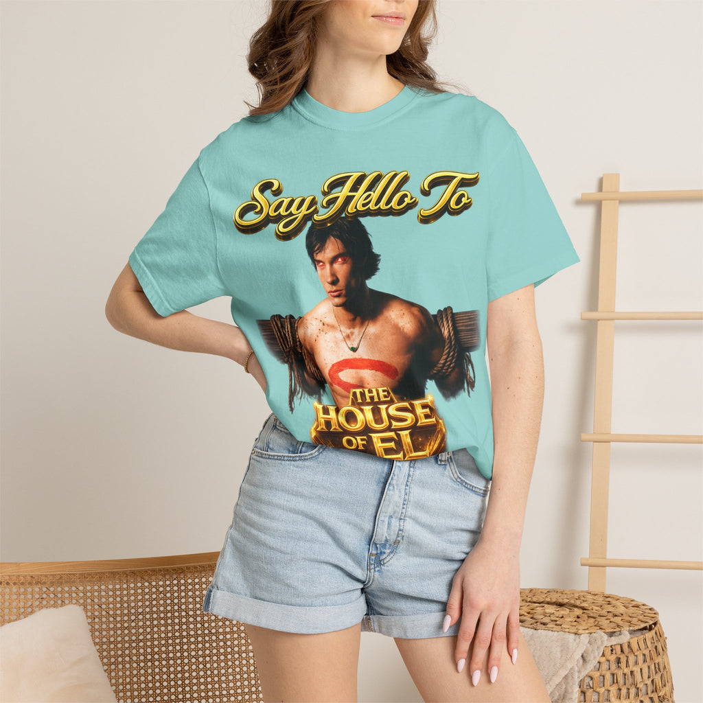 T-Shirt — Say Hello To The House of El Graphic Tee Printify