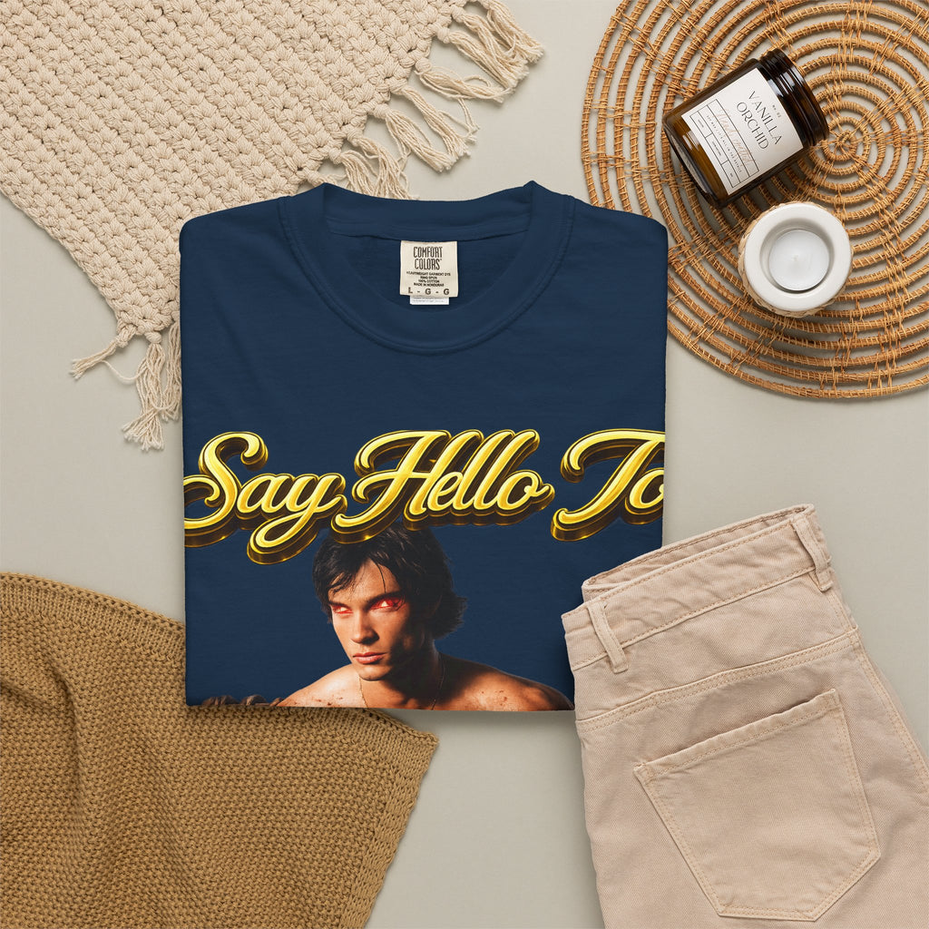 T-Shirt — Say Hello To The House of El Graphic Tee Printify