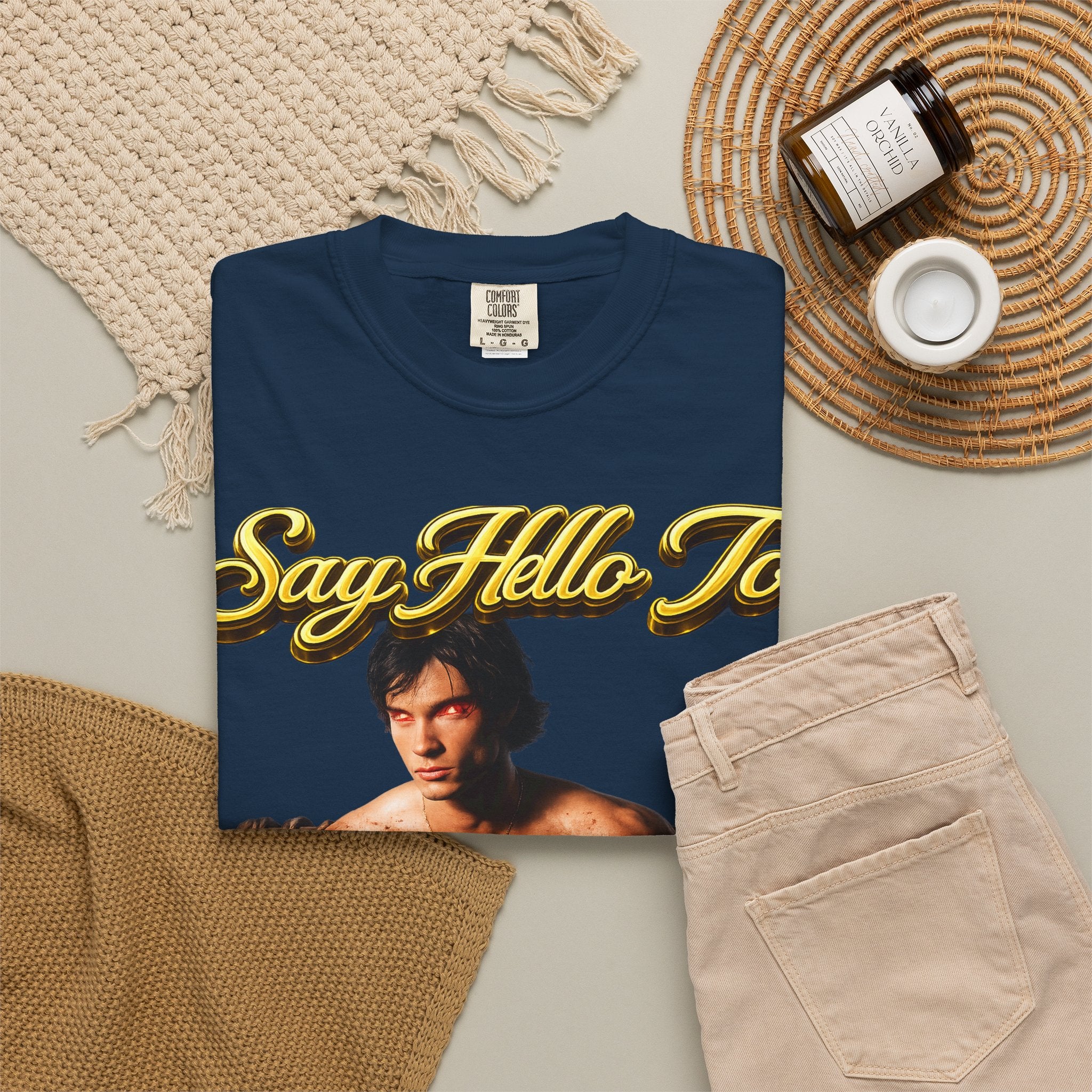 T-Shirt — Say Hello To The House of El Graphic Tee Printify