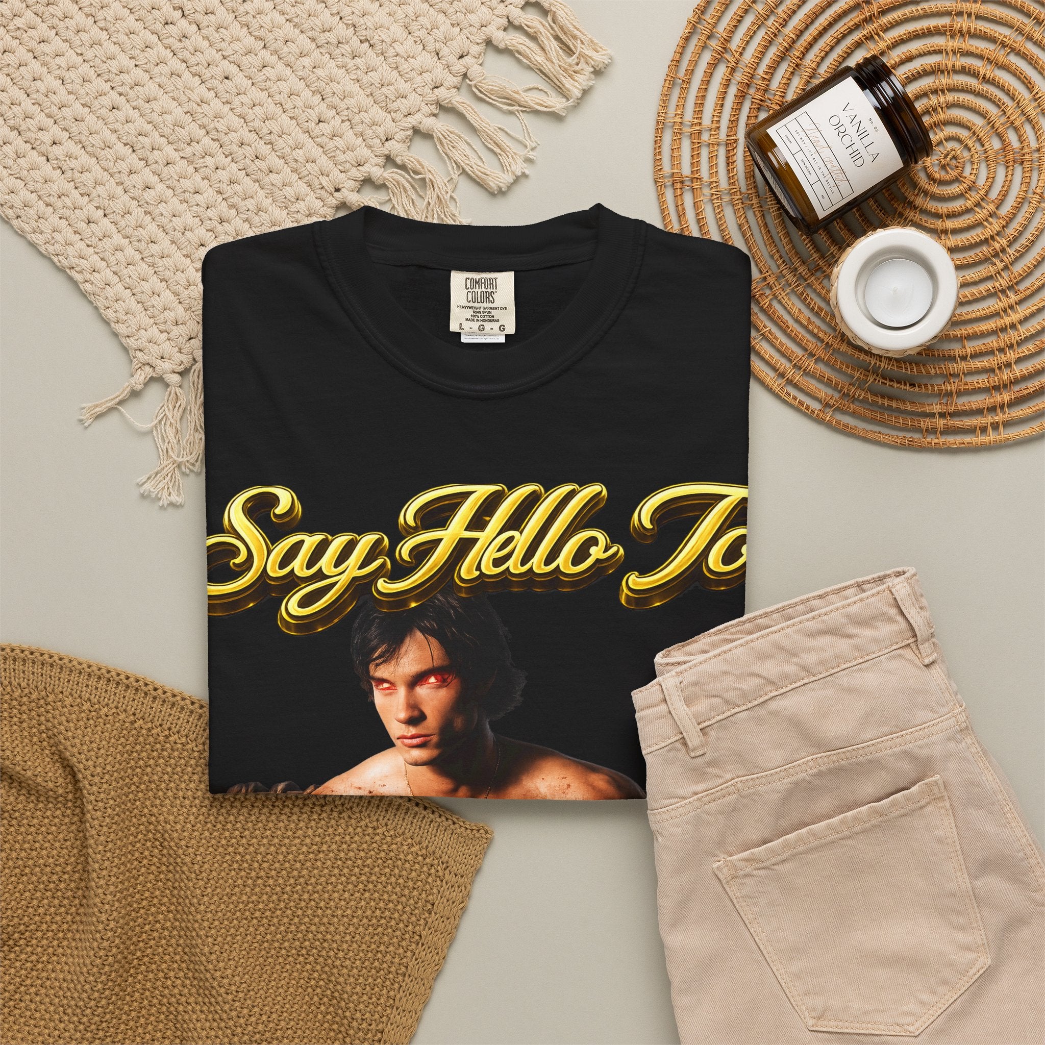 T-Shirt — Say Hello To The House of El Graphic Tee Printify