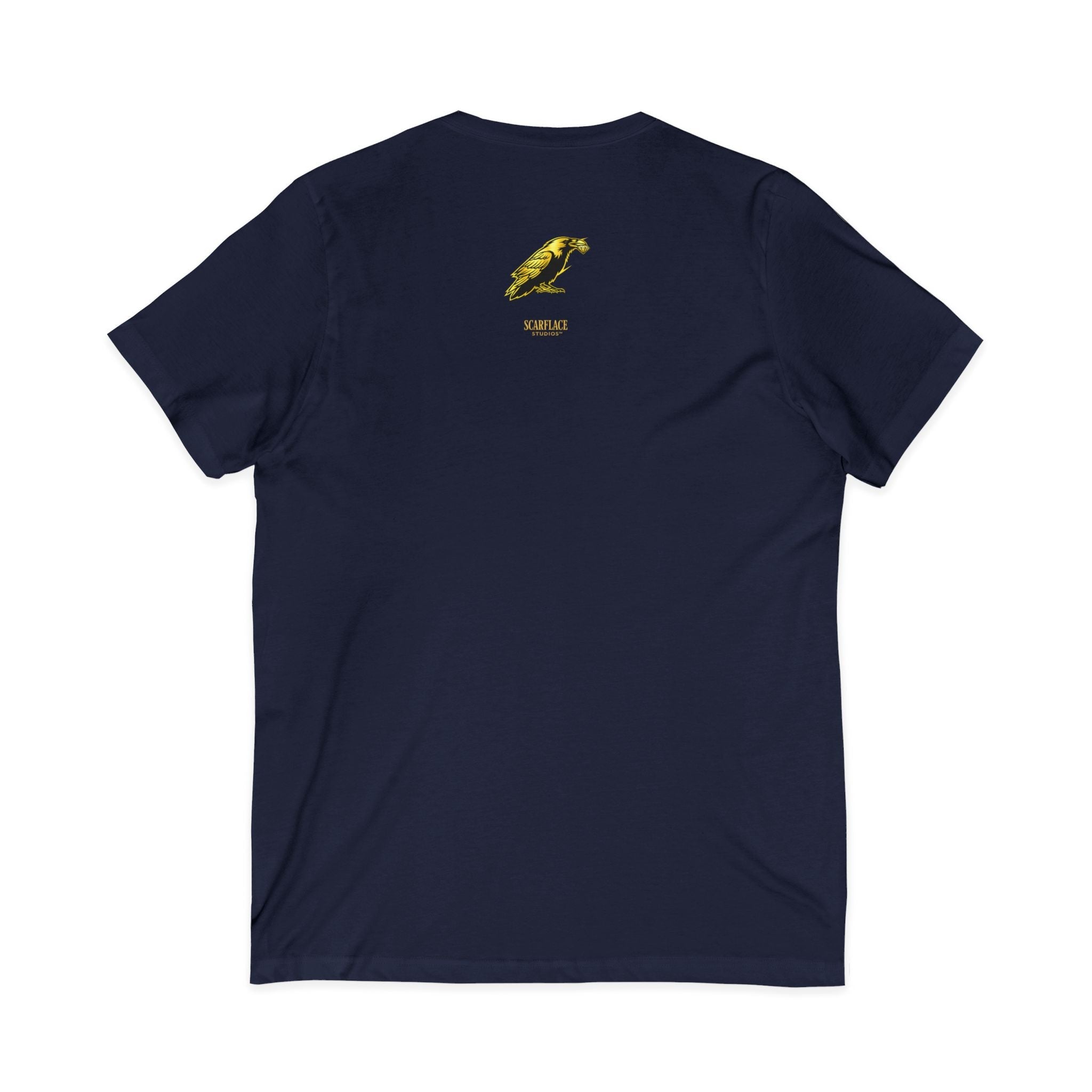 OK Mahn! V-Neck Tee — Vintage Laugh Meme T-Shirt Scarflace Studios Printify