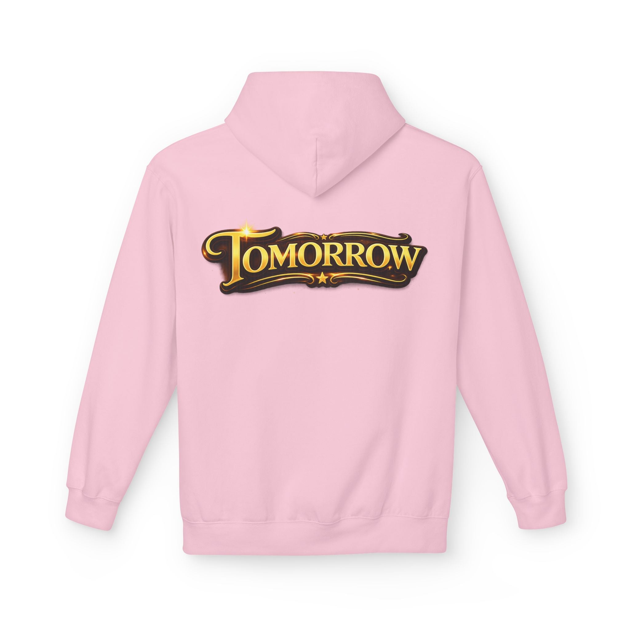 Tomorrow Hoodie — "What's Always Coming But Never Arrives?" Vintage Quote Hoodie Printify