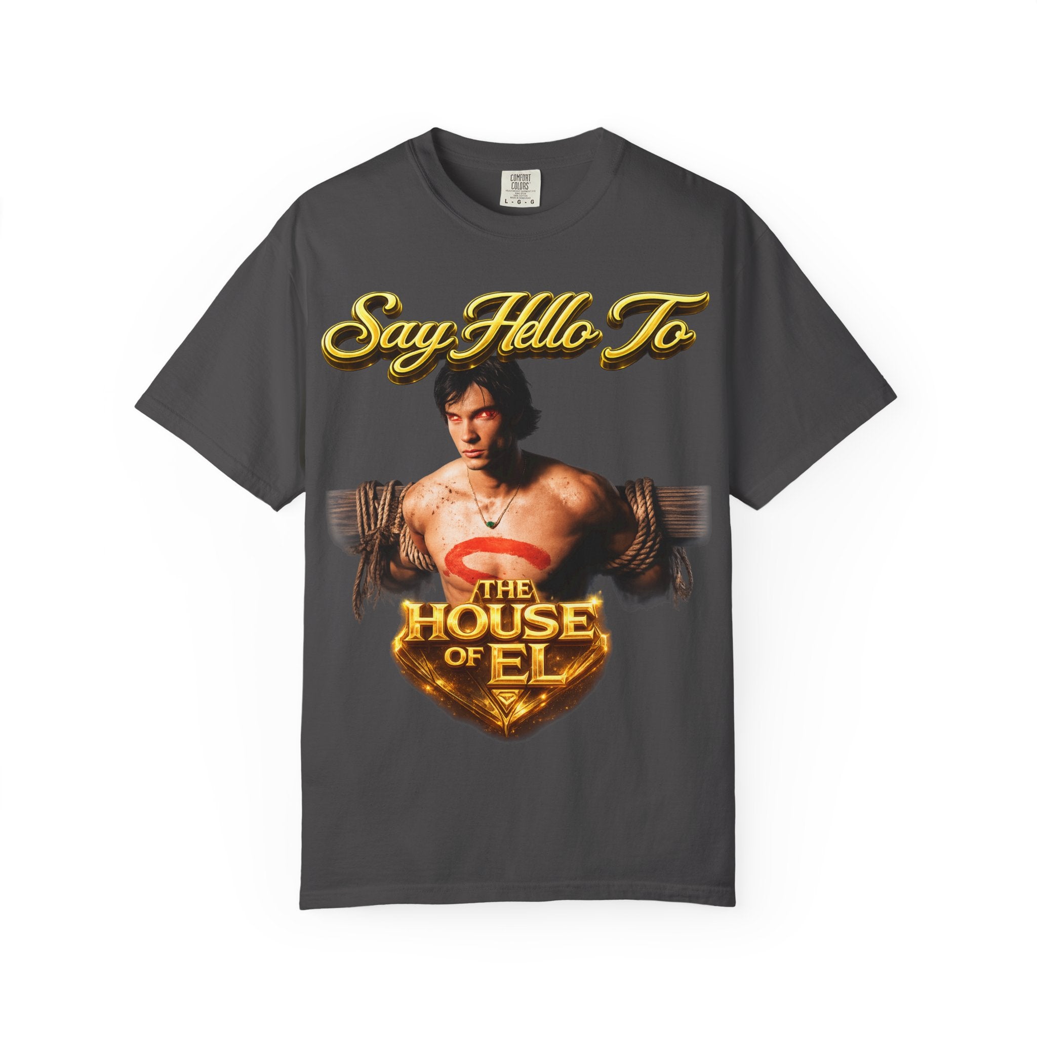 T-Shirt — Say Hello To The House of El Graphic Tee Printify