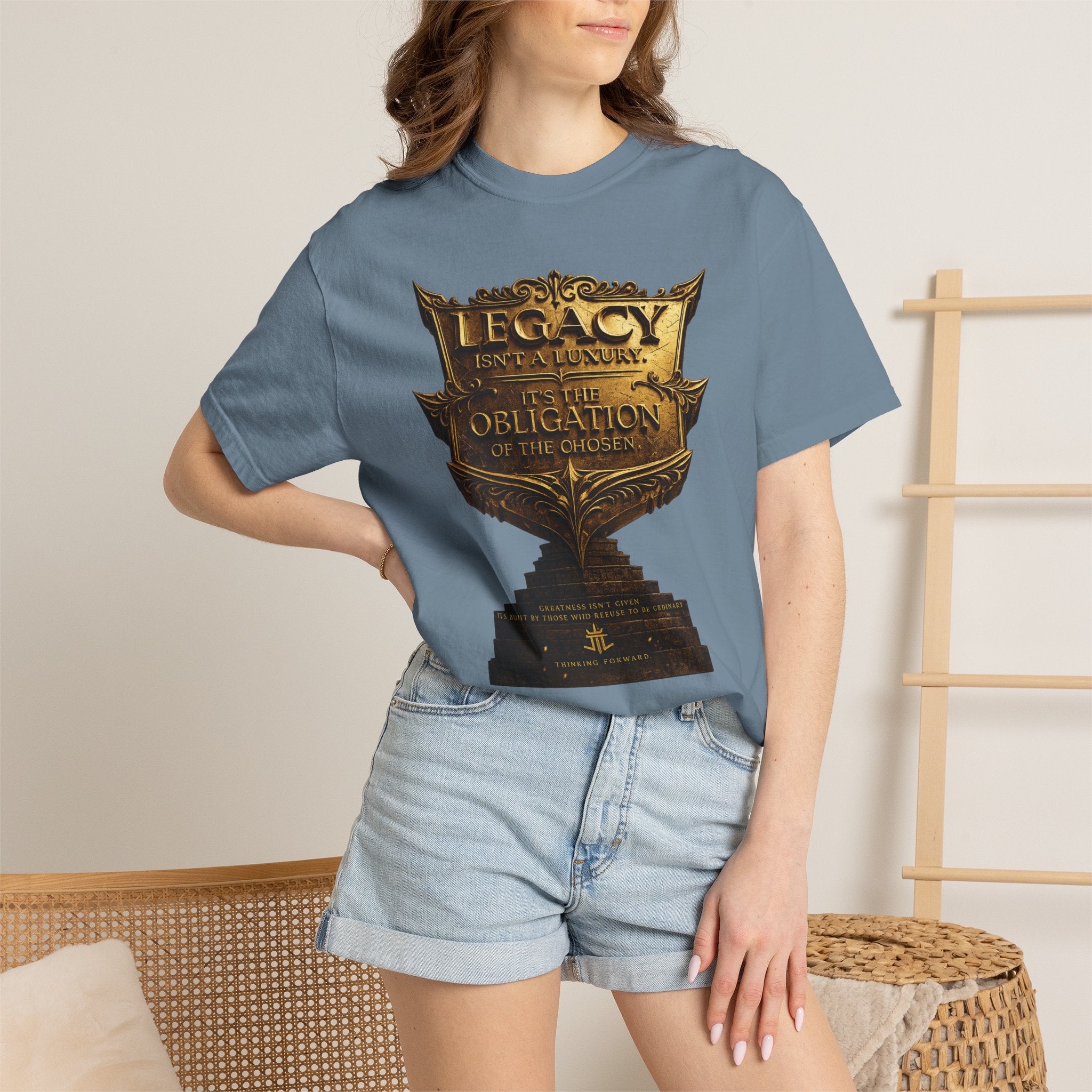 Legacy & Honor Trophy T-Shirt – "Legacy is an Obligation" Graphic Tee Printify