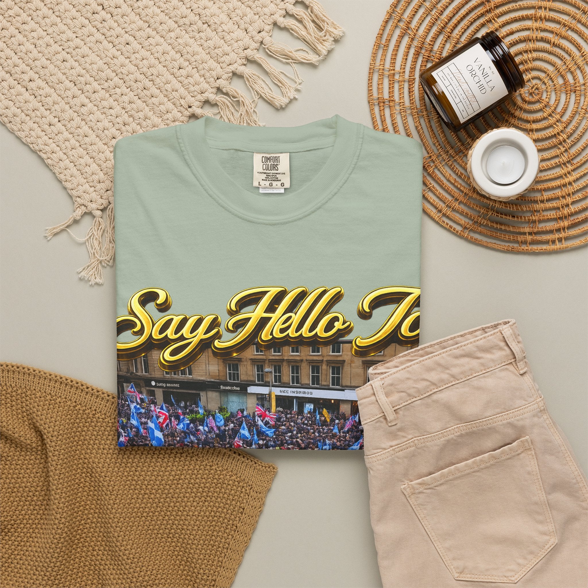 Say Hello To Scotland Saying Send Them Home T-Shirt Printify