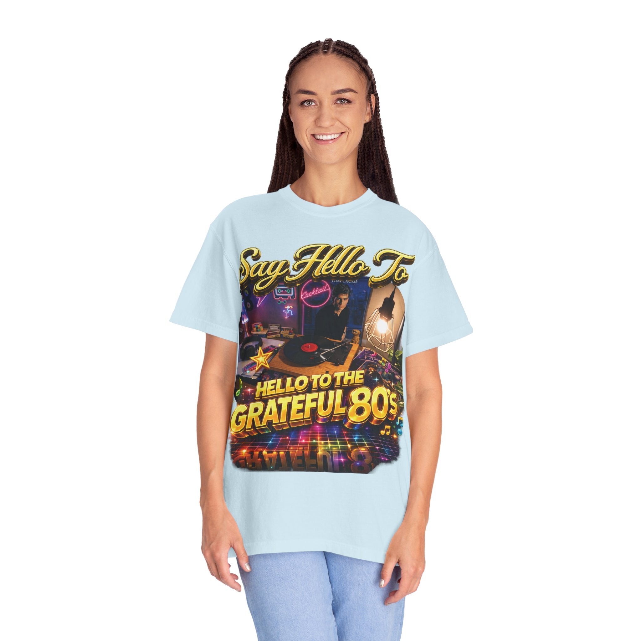 Hello to the Grateful 80s T-Shirt — Retro 1980s Music Vintage Tee Printify