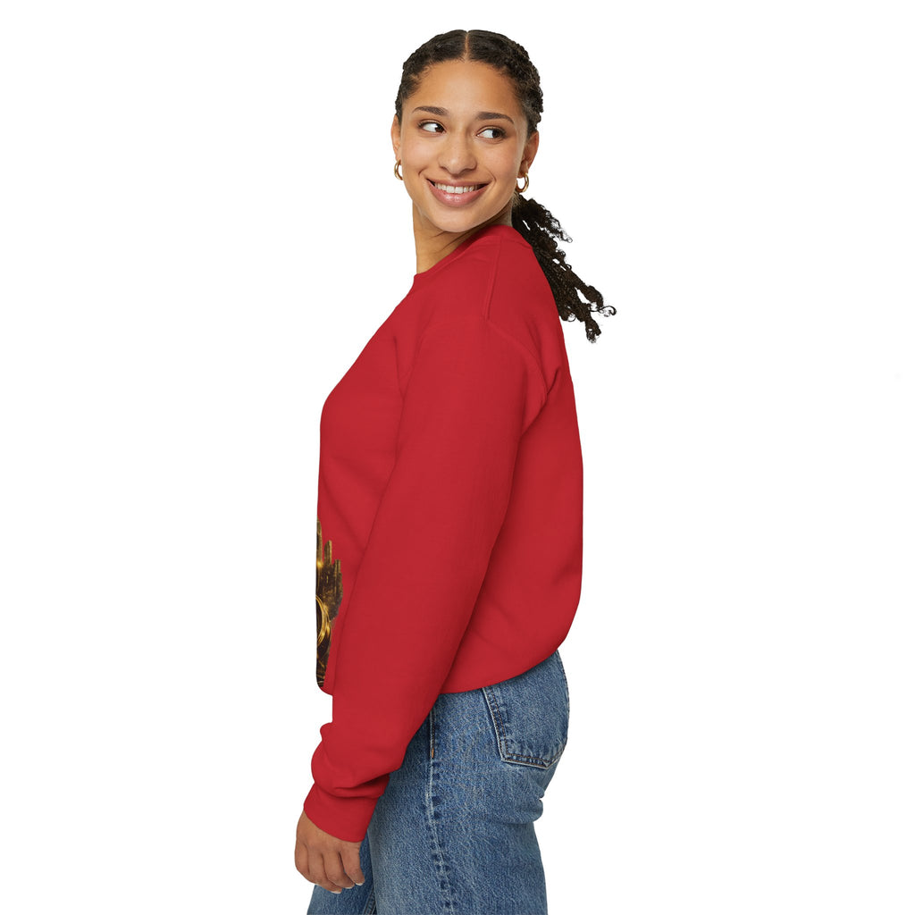 Crewneck Sweatshirt — "Fortune Favors the Prepared Mind" Motivational Design Printify