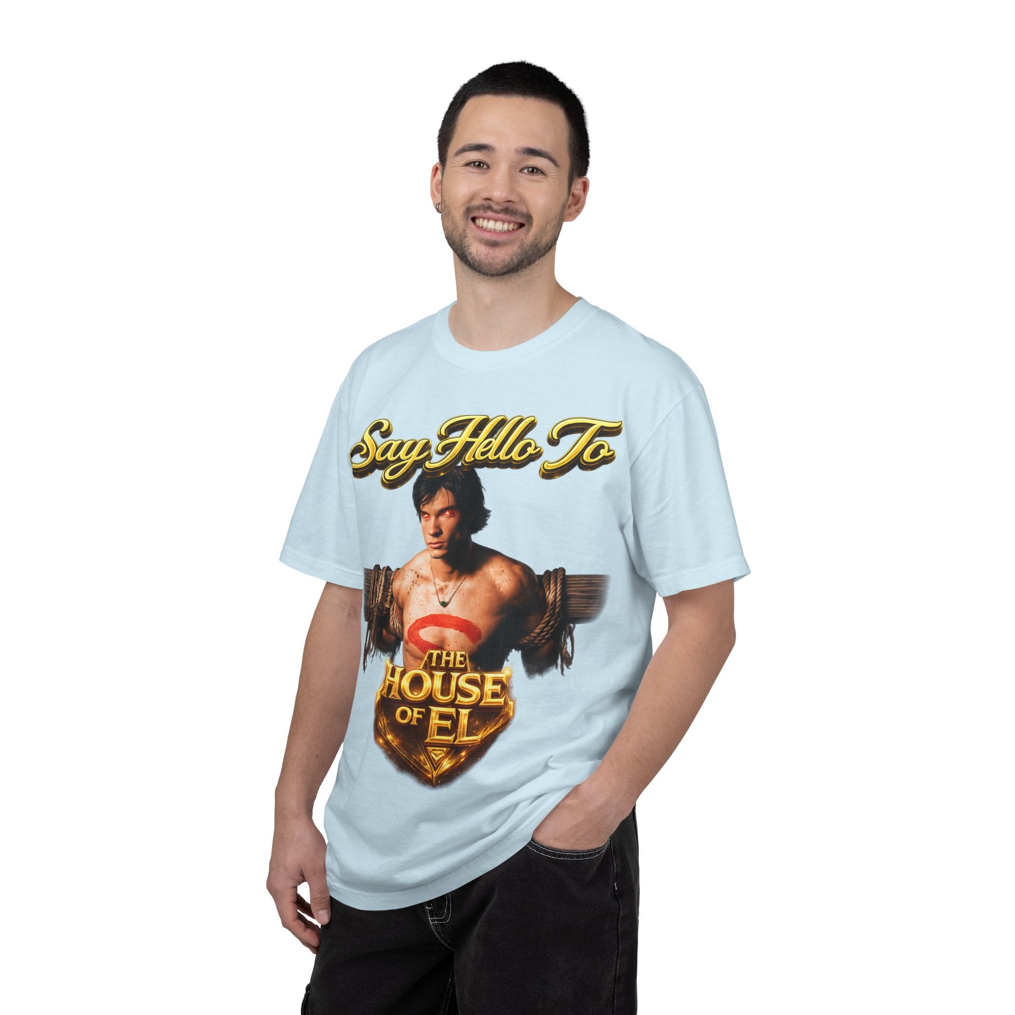 T-Shirt — Say Hello To The House of El Graphic Tee Printify