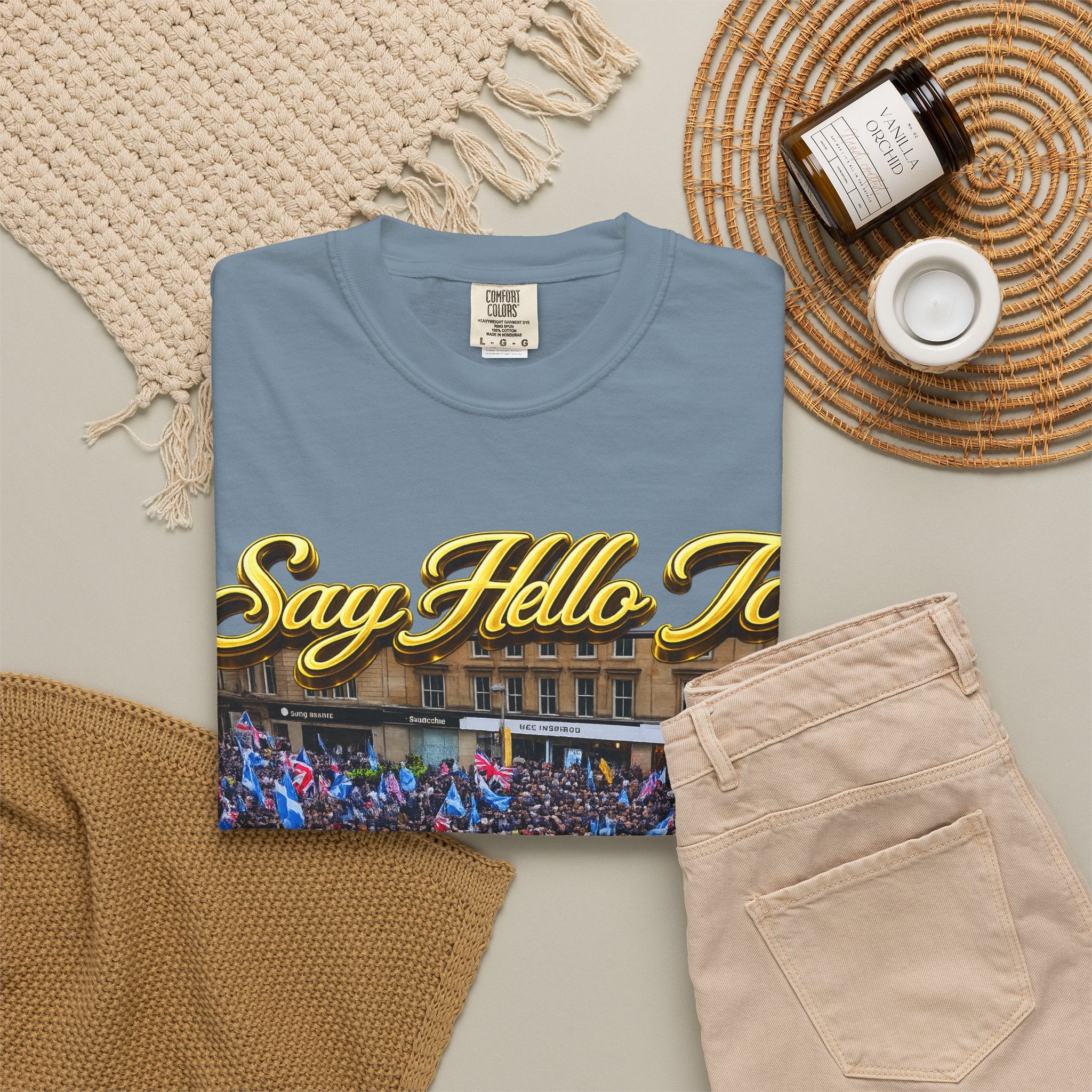 Say Hello To Scotland Saying Send Them Home T-Shirt Printify