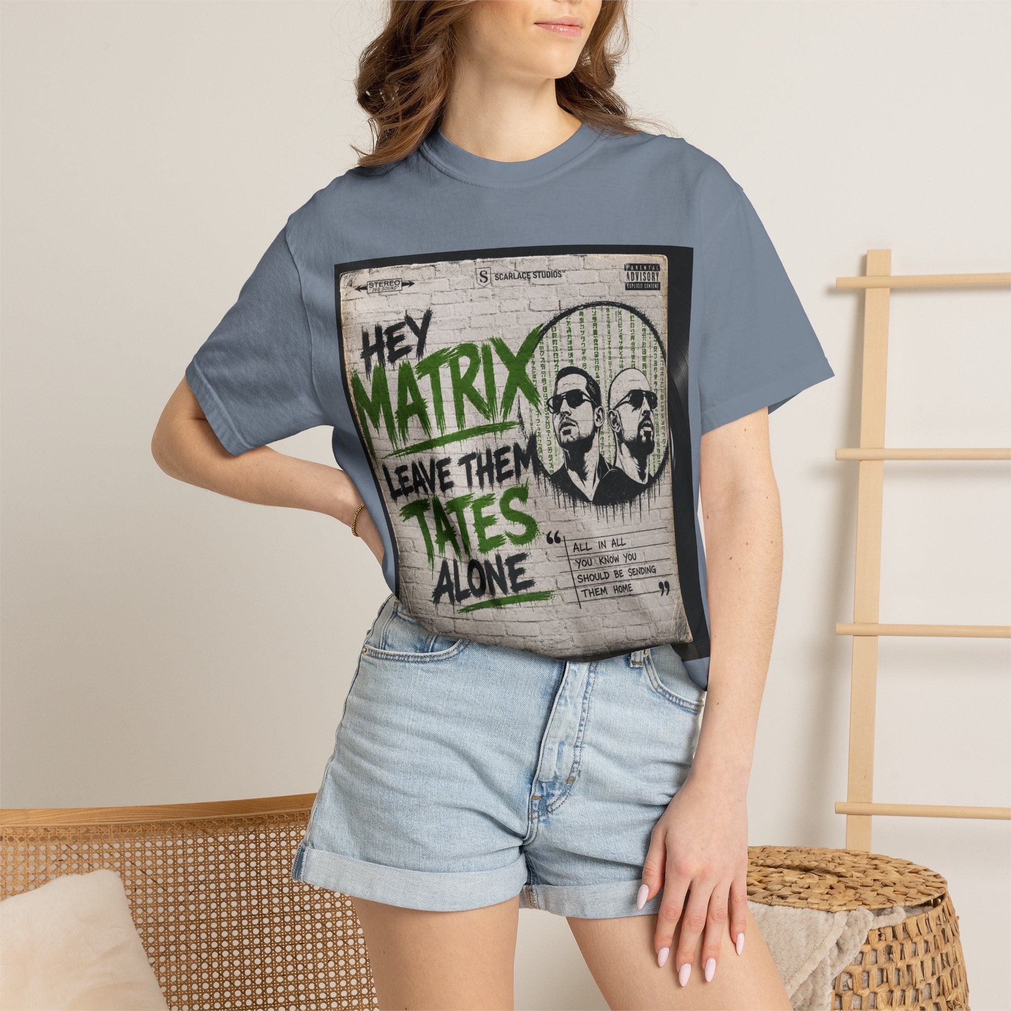 Hey Matrix Leave Them Tates Alone T-Shirt Printify
