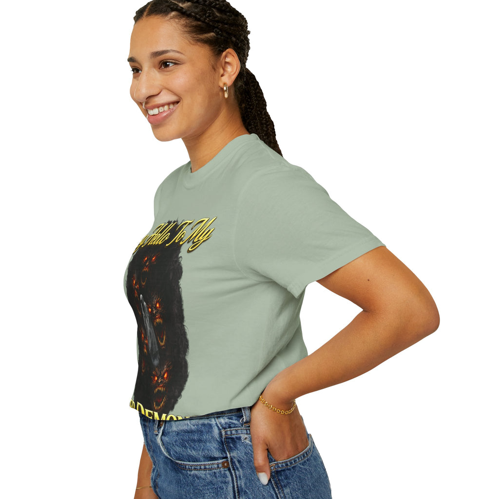 Inner Demons T-Shirt — "Say Hello To My Inner Demons" Graphic Tee Printify