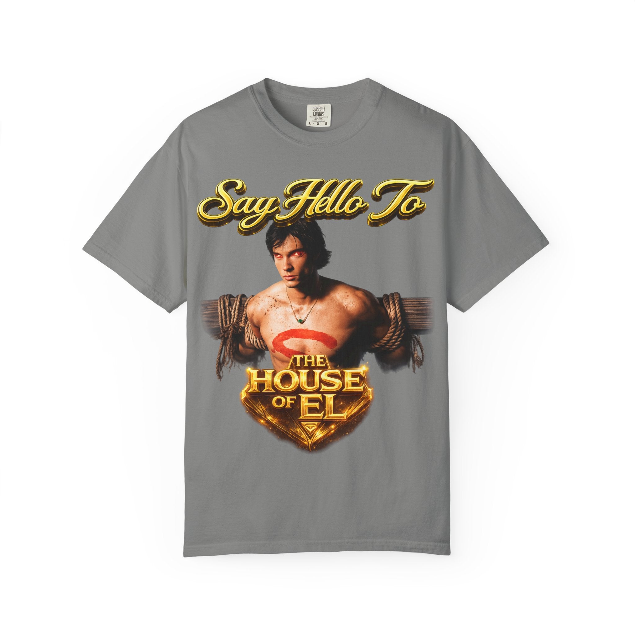T-Shirt — Say Hello To The House of El Graphic Tee Printify