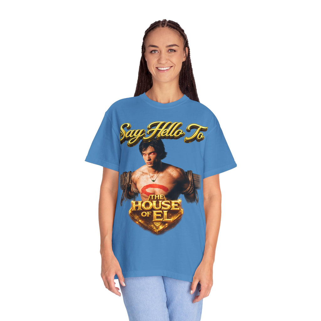 T-Shirt — Say Hello To The House of El Graphic Tee Printify
