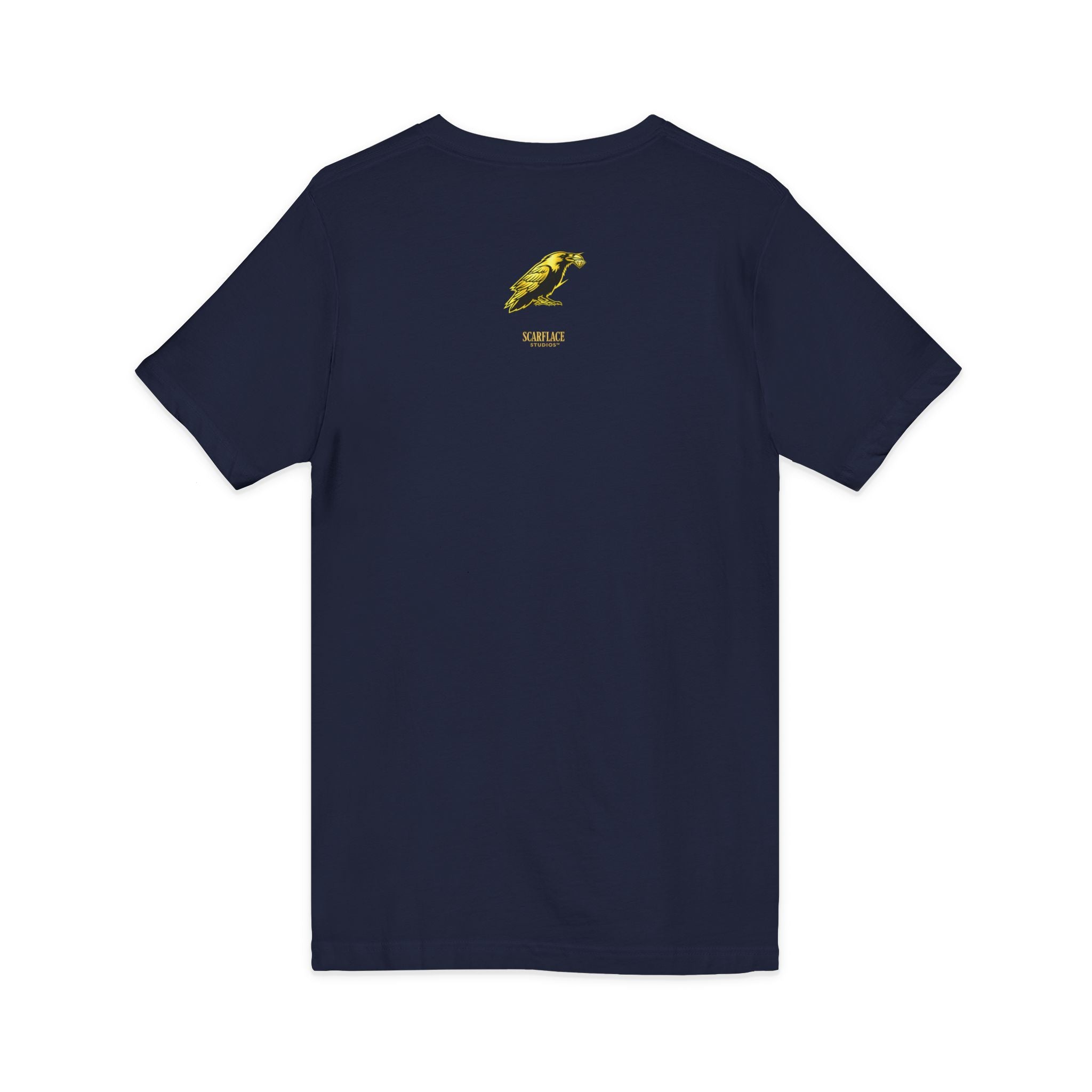 OK Mahn! V-Neck Tee — Vintage Laugh Meme T-Shirt Scarflace Studios Printify