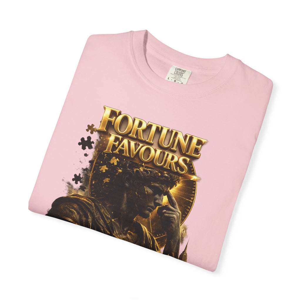 Fortune Favours Prepared Mind T-Shirt — Medieval Knight Graphic Tee Printify