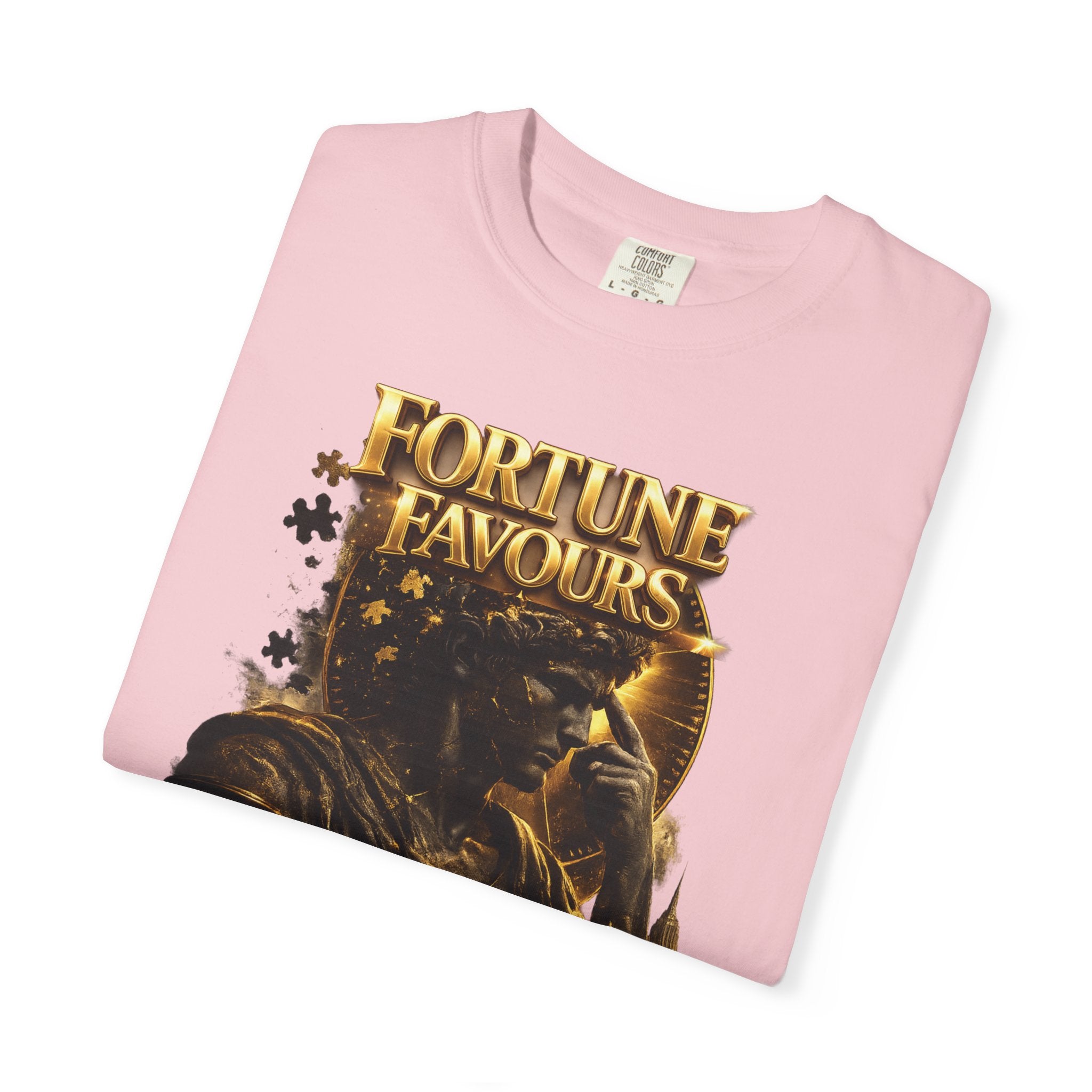 Fortune Favours Prepared Mind T-Shirt — Medieval Knight Graphic Tee Printify