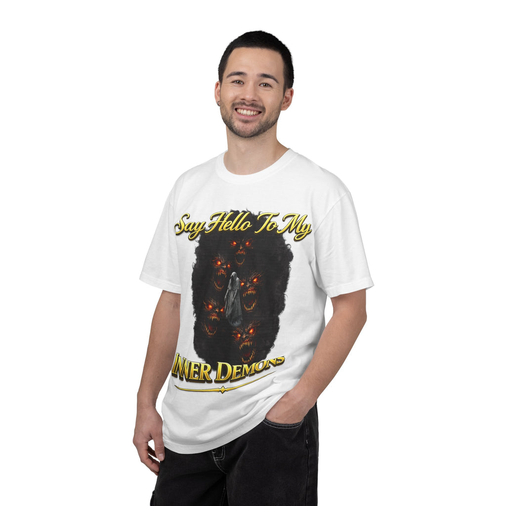 Inner Demons T-Shirt — "Say Hello To My Inner Demons" Graphic Tee Printify