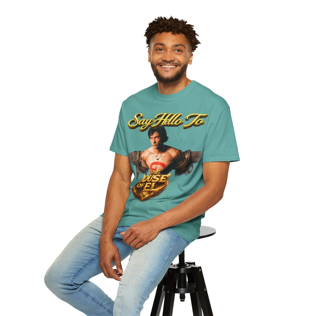 T-Shirt — Say Hello To The House of El Graphic Tee Printify