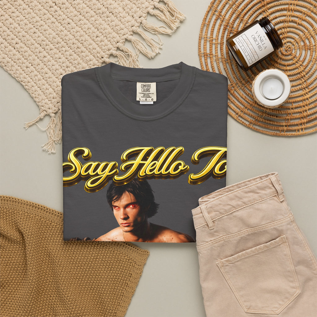 T-Shirt — Say Hello To The House of El Graphic Tee Printify